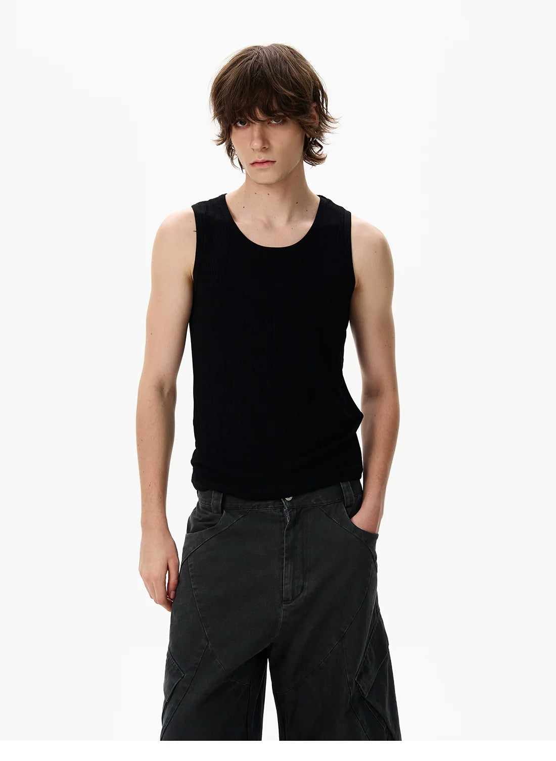 Ribbed Cotton Tank Top