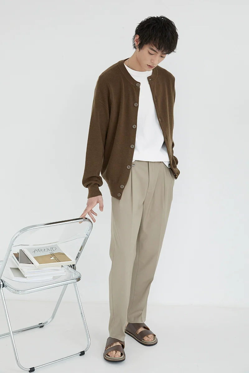 더블 플리츠 컴포트 드레스 팬츠