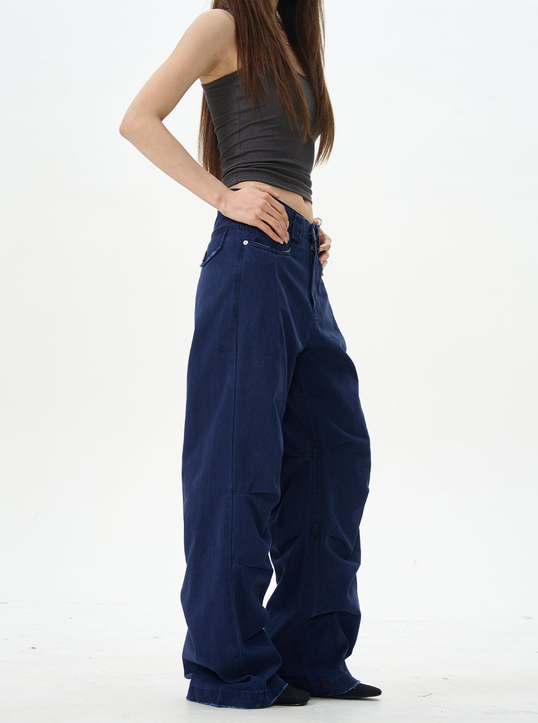 Dark Wash Wide Leg Jeans