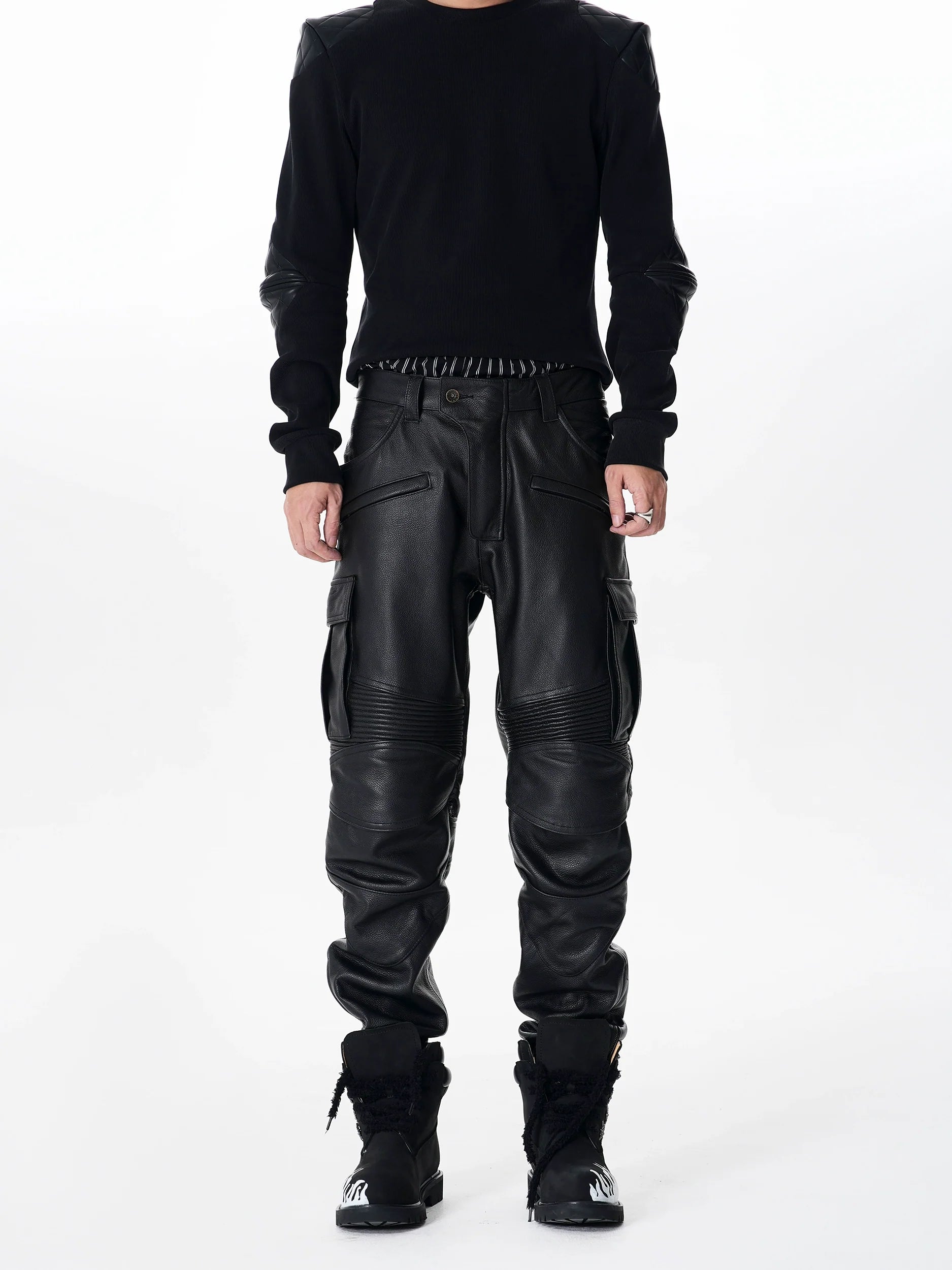 Midnight Apex Moto Cargo Pants
