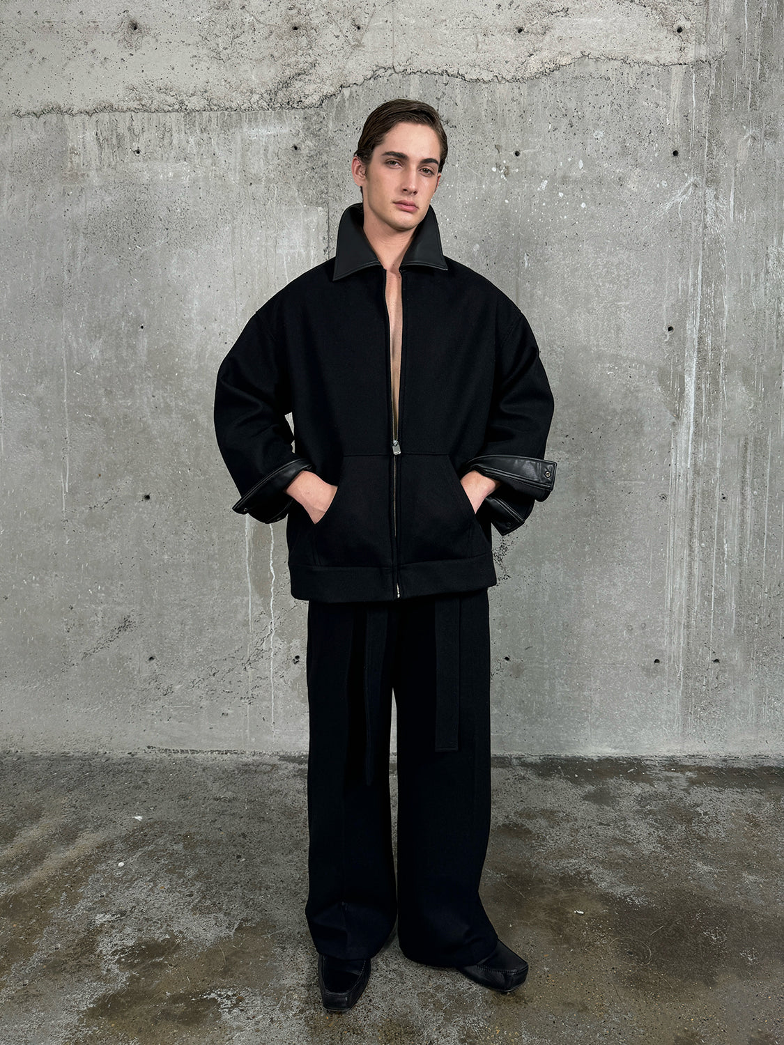 Midnight Edge Faux PU Leather Jacket