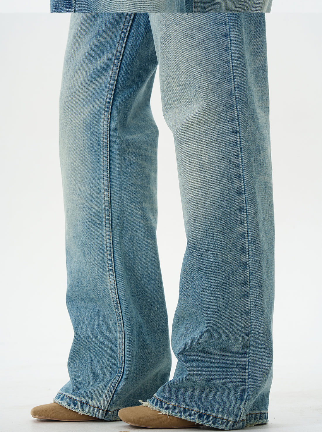 Classic Light Wash Flare Jeans