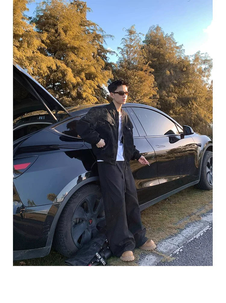 레트로 봄버 재킷