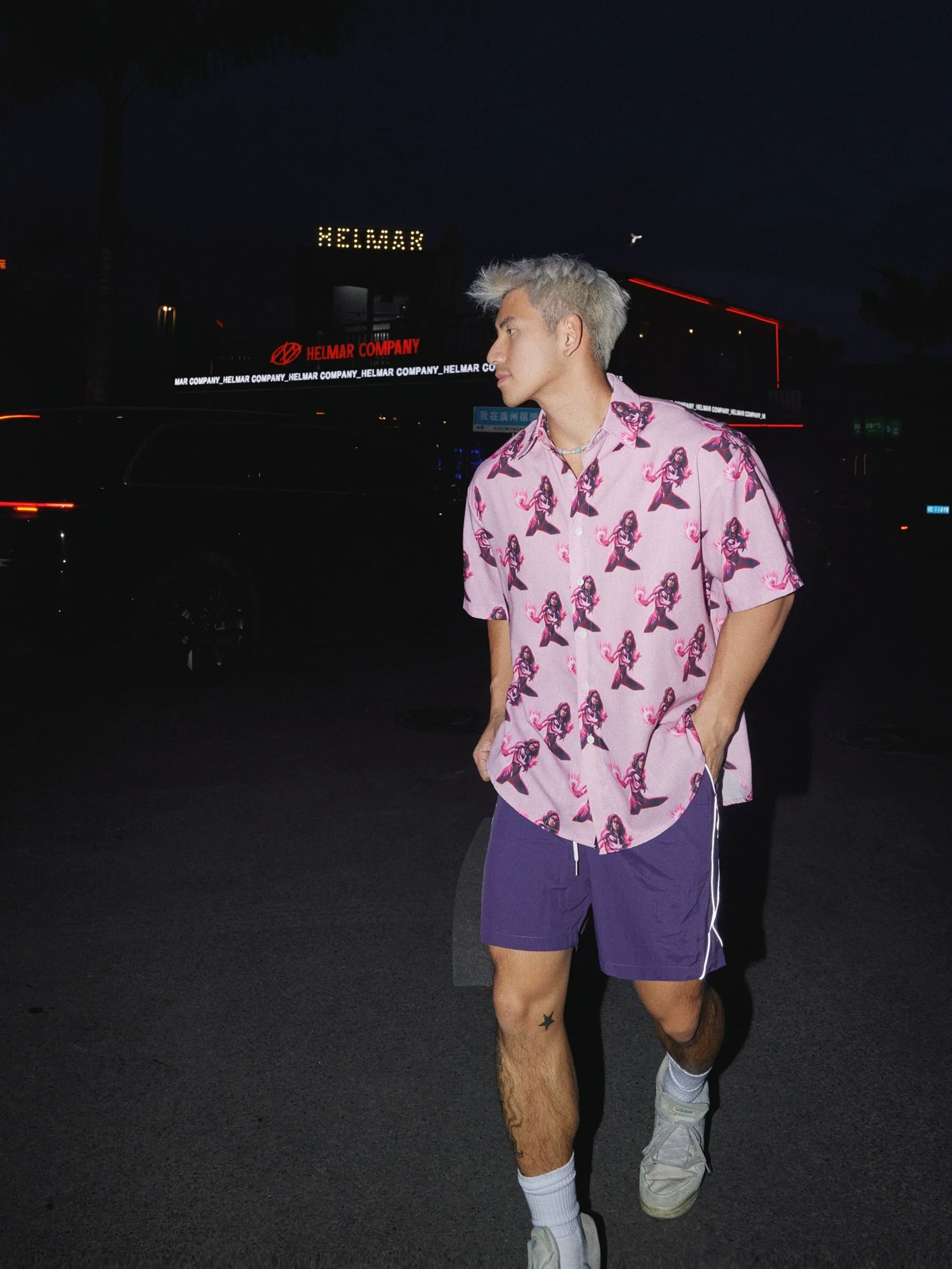 Reflective Stripe Swim Shorts