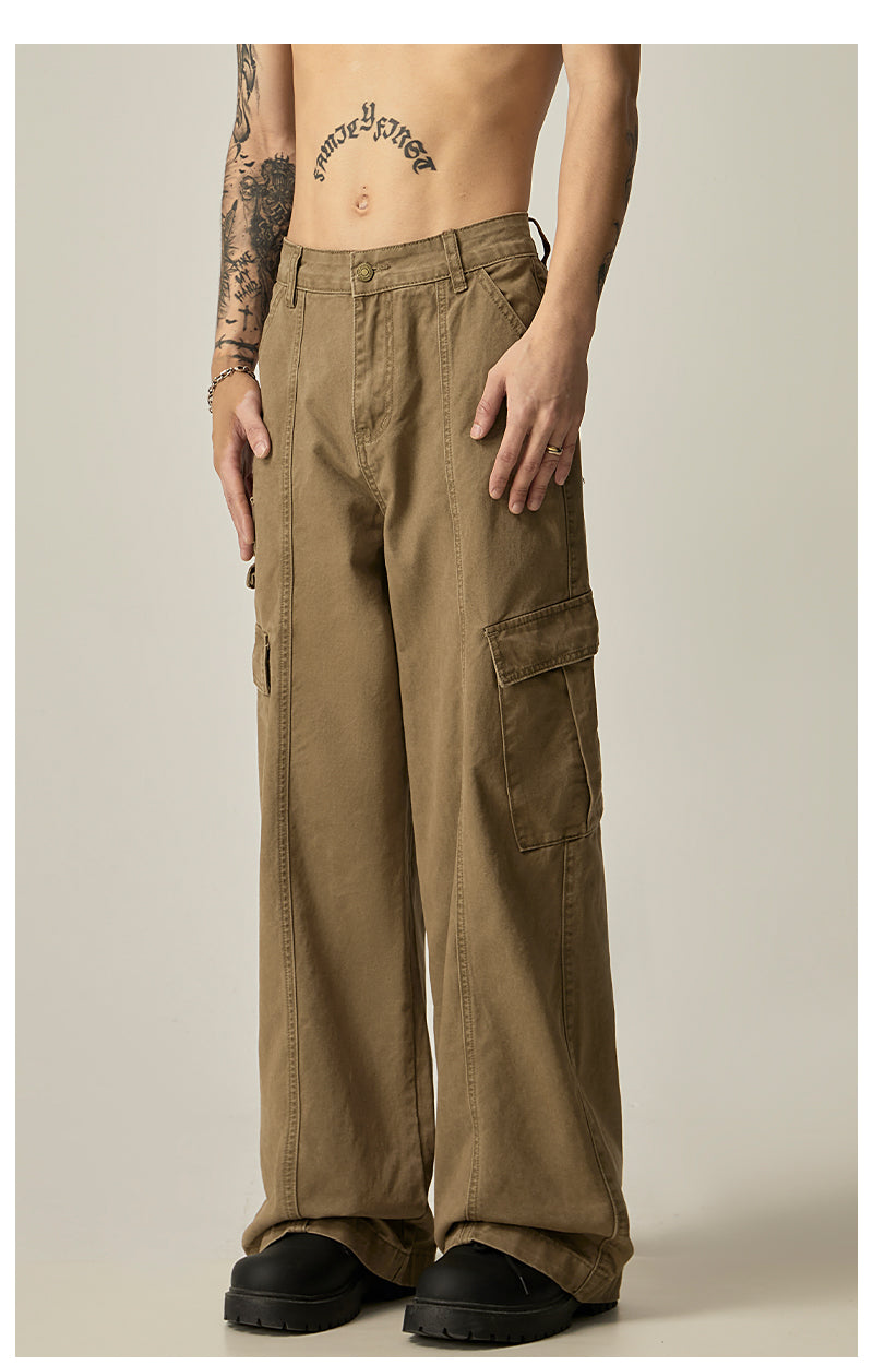 Black Wide Leg Cargo Pants