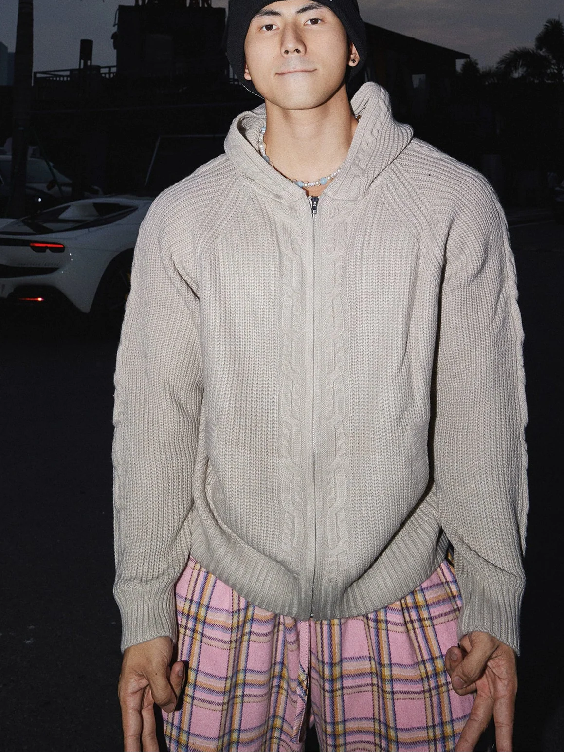 Coal Harbor Cable Knit Zip Hoodie