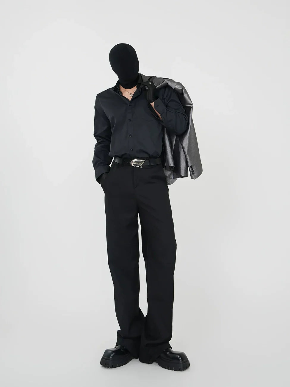 Obsidian Luxe Satin Shirt