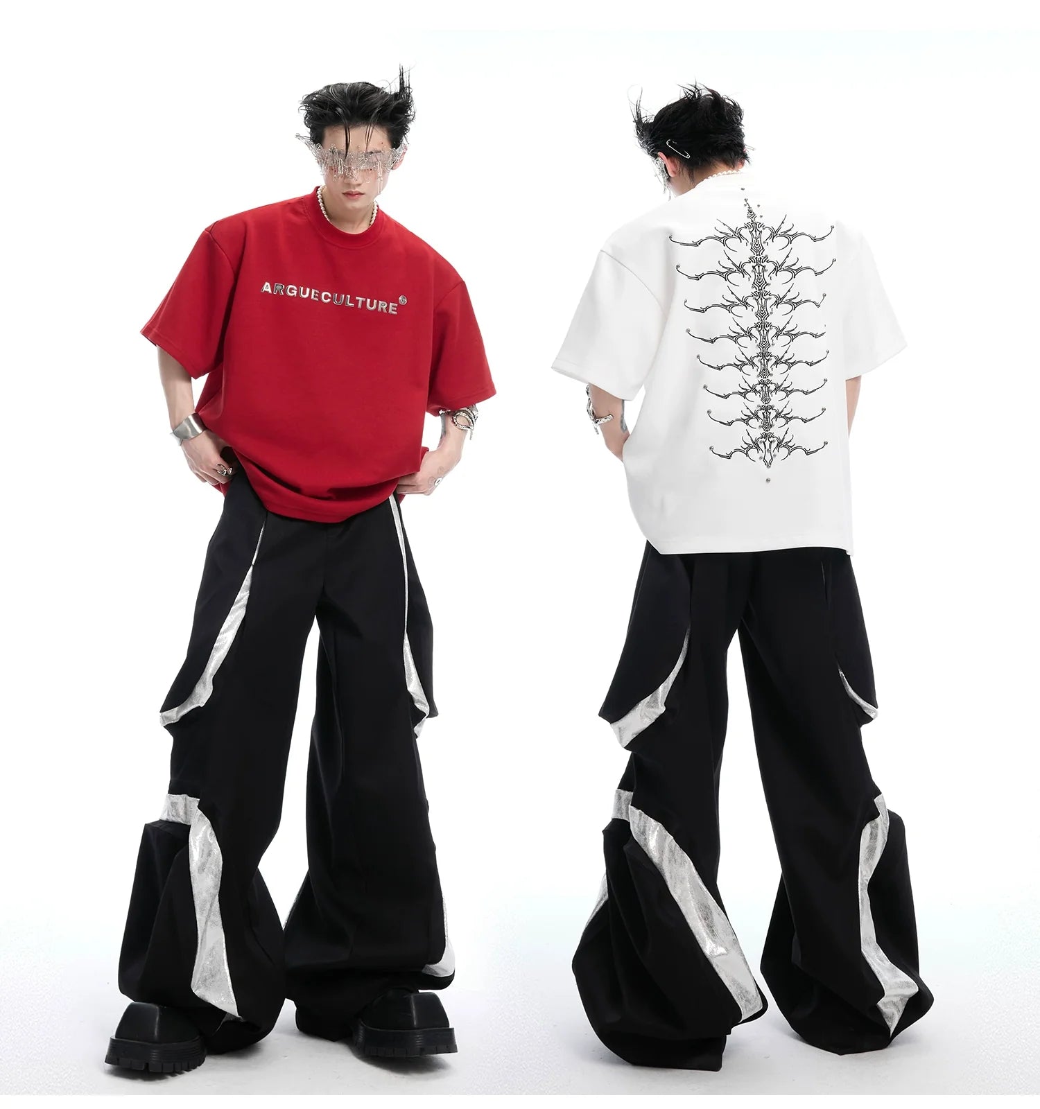 Spine Crystal Grey Graphic Tee