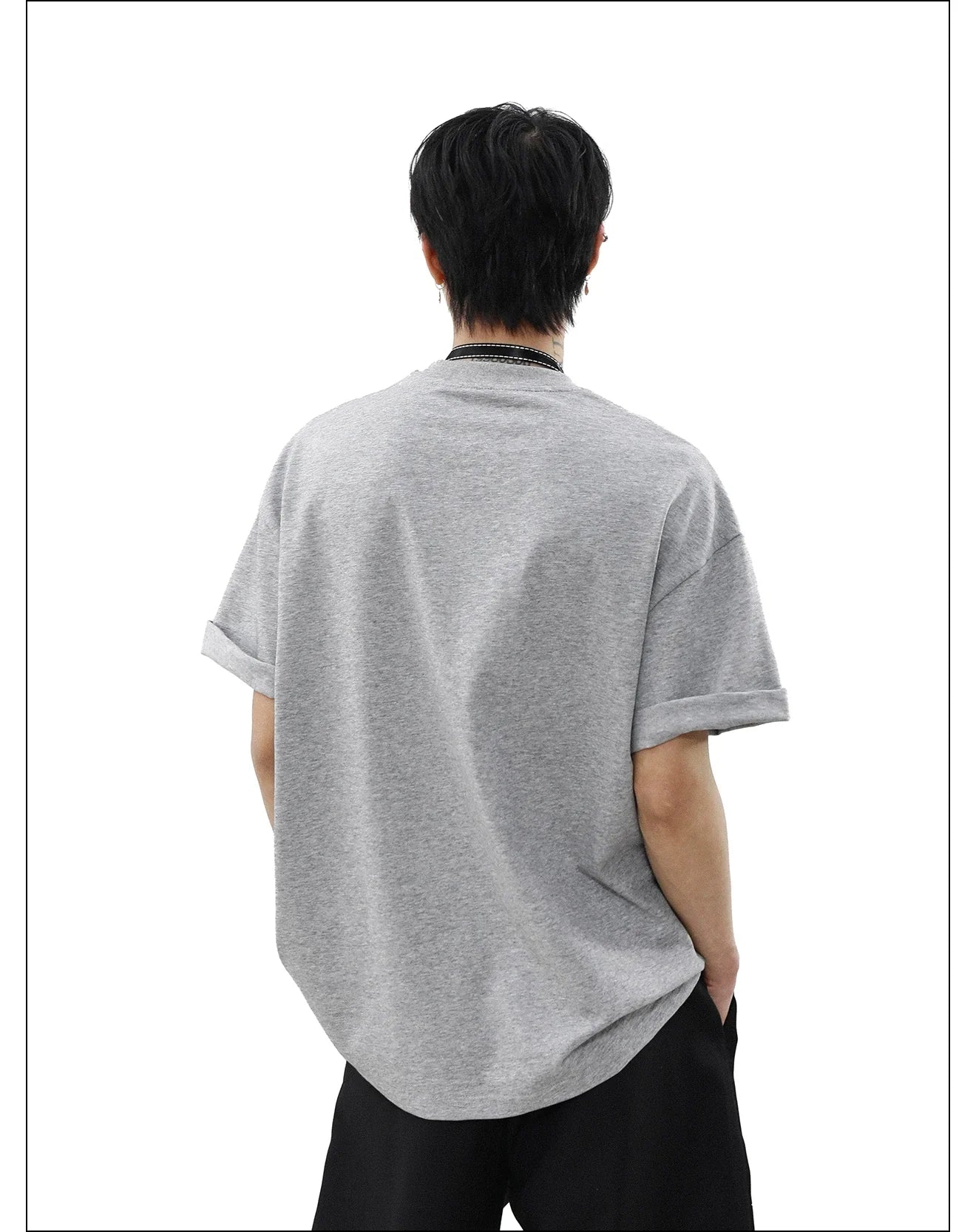 런웨이 섀도우 오버사이즈 그래픽 티셔츠