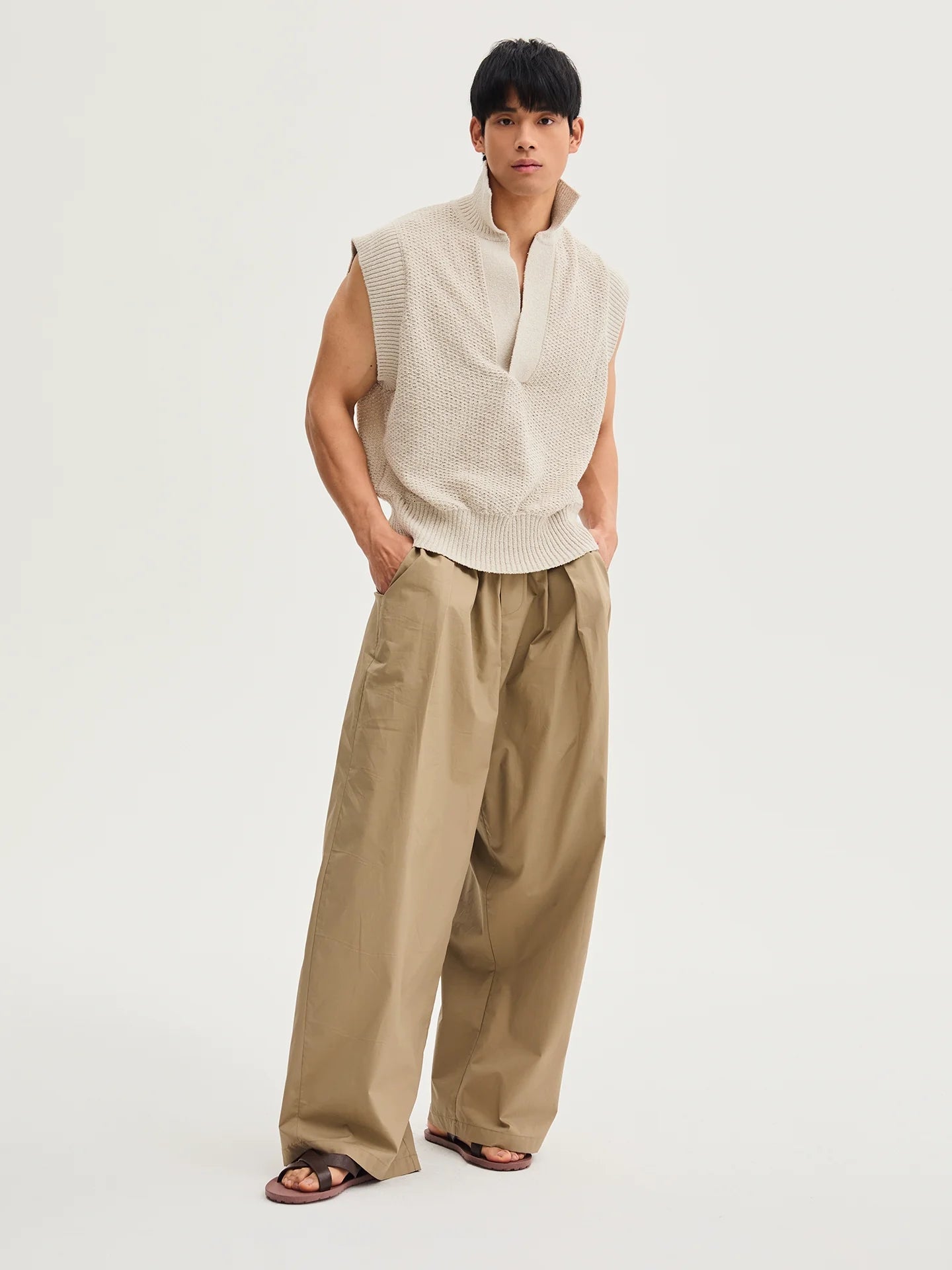 DriftEase Wide-Leg Drawstring Pants