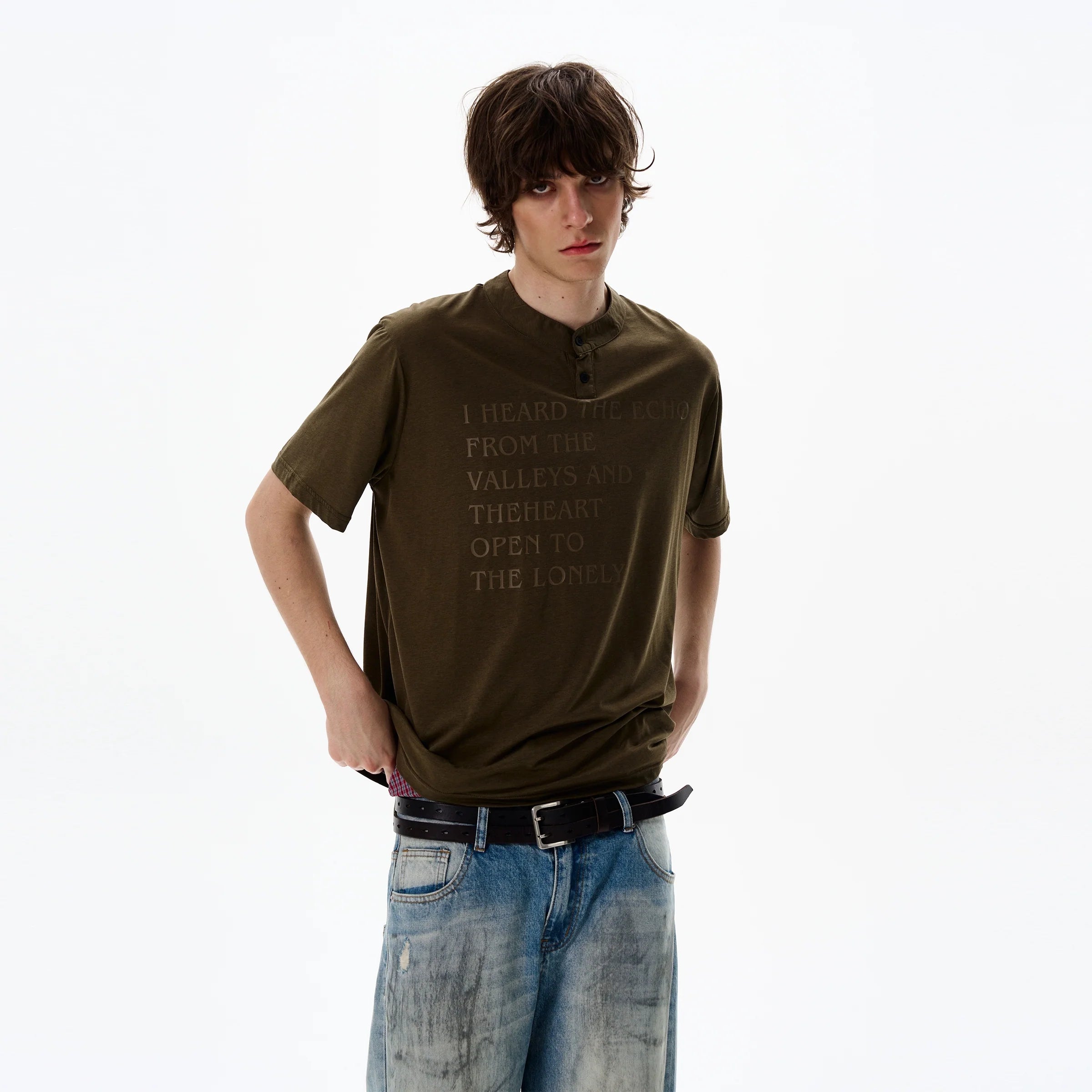 Echo Valley Quote Henley Shirt