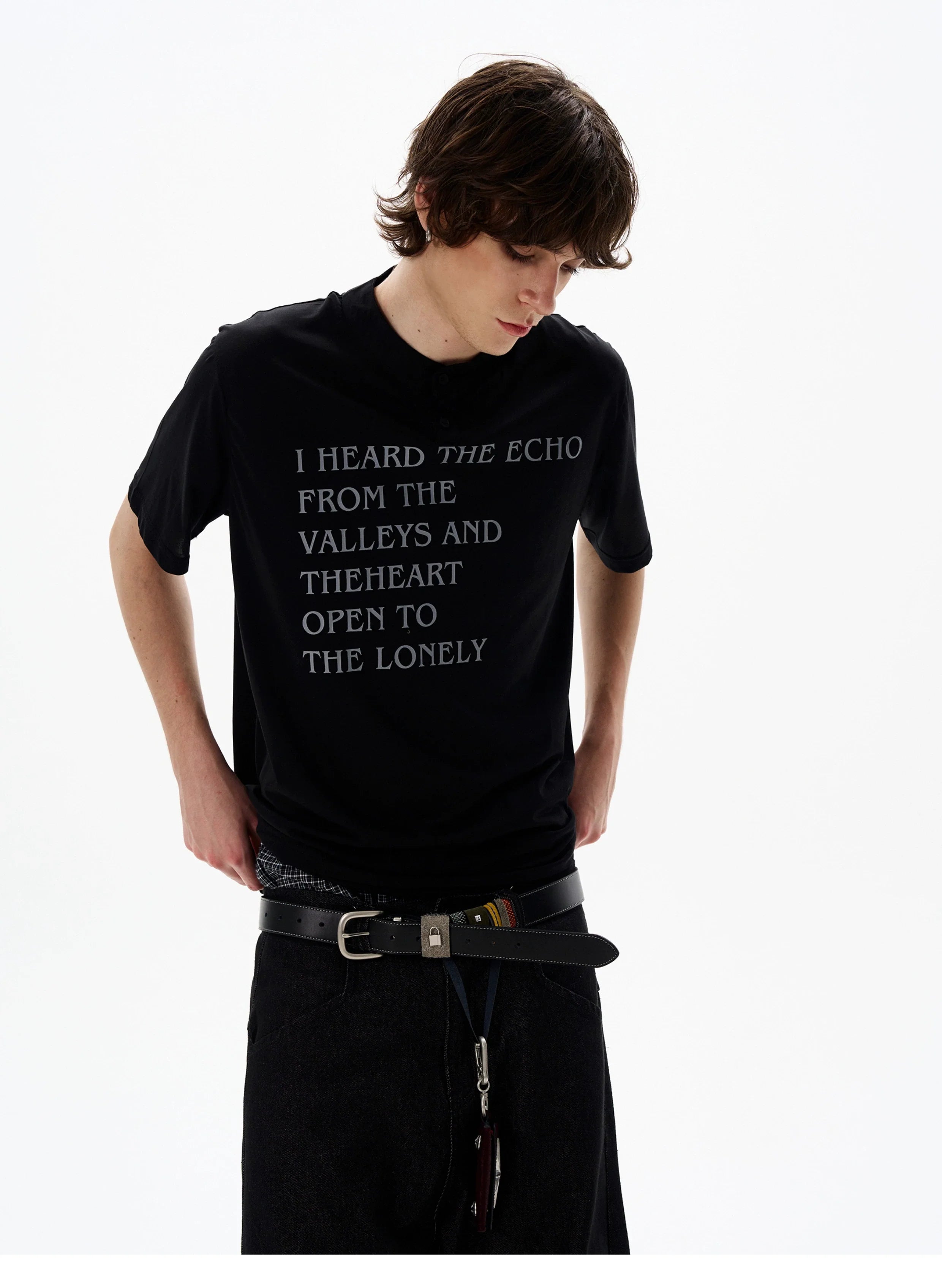 Echo Valley Quote Henley Shirt