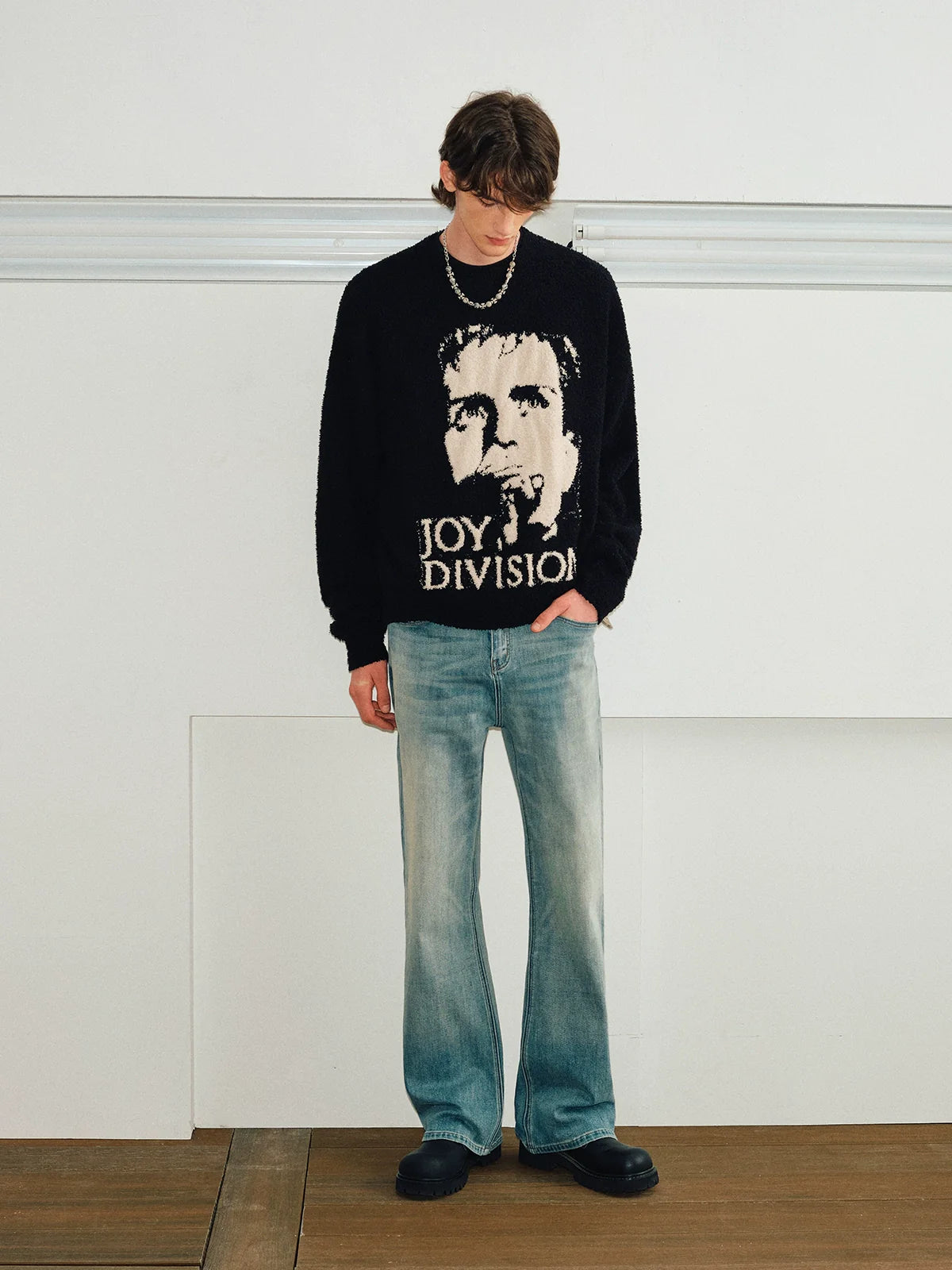 Joy Division Graphic Knit Sweater