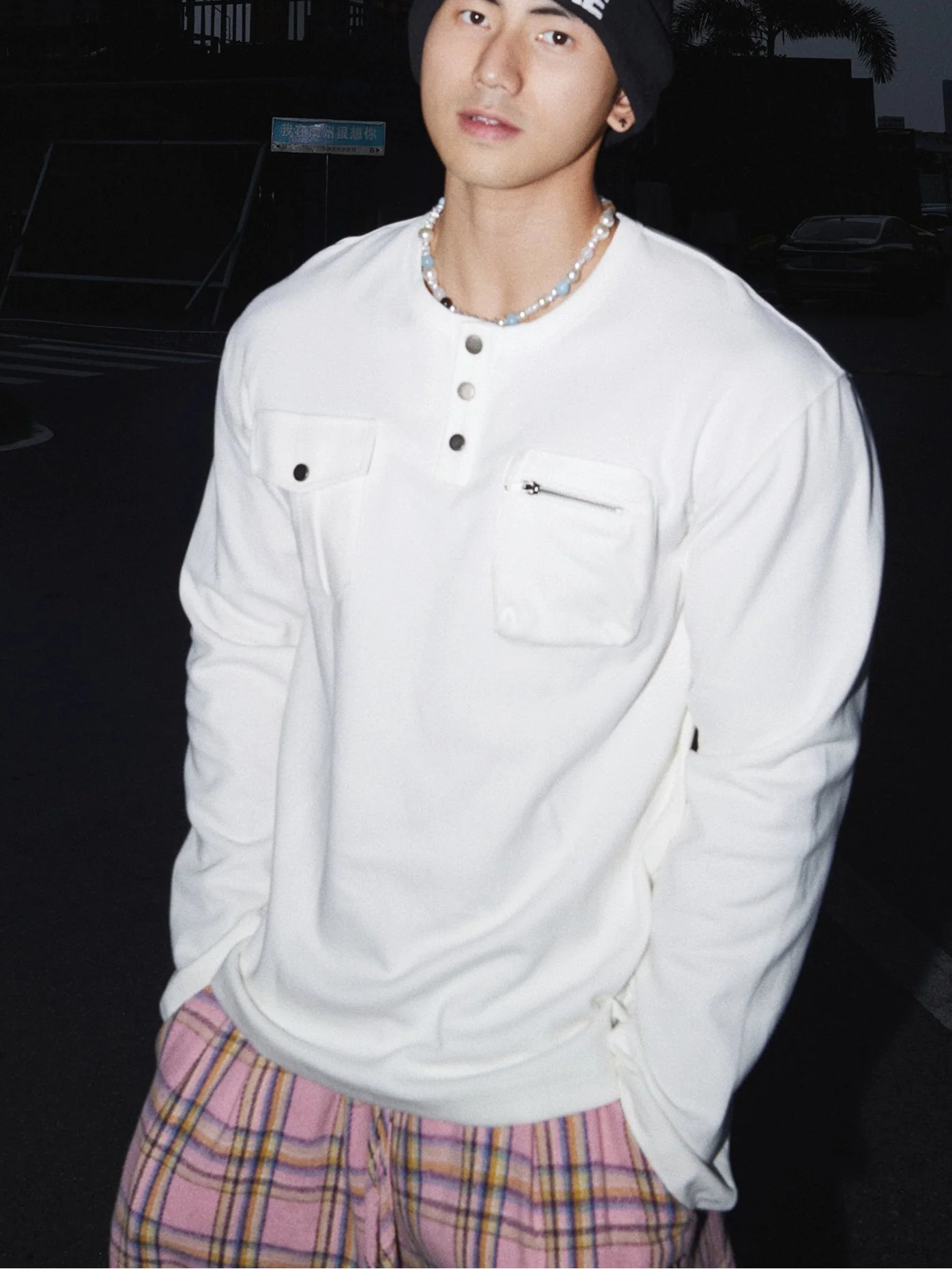 Snowfield Utility Henley Fleece Top