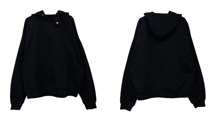 Sleek Comfort Oversized High-Neck Hoodie Jacket - chiclara