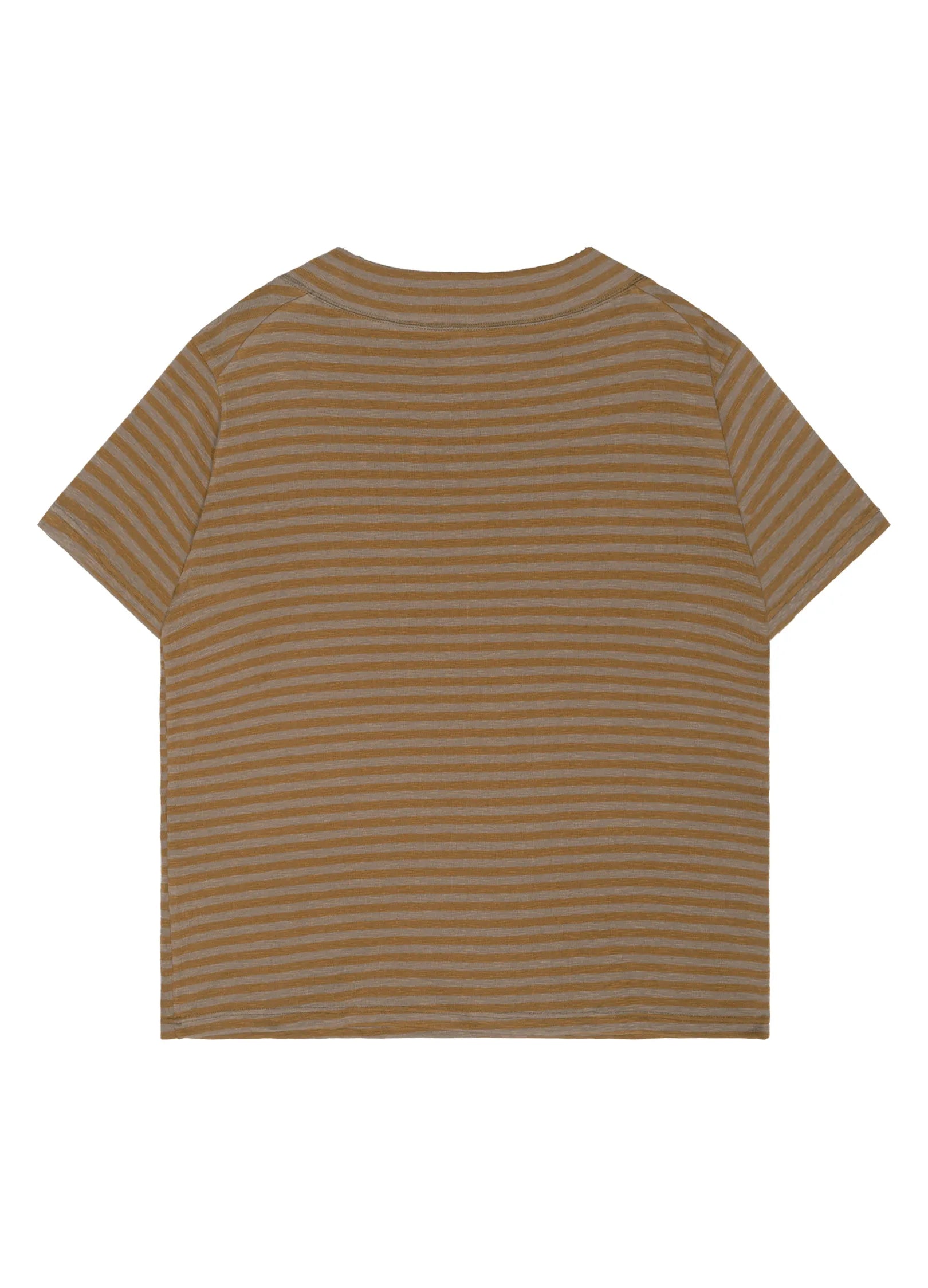 Wide Neck Striped T-shirt