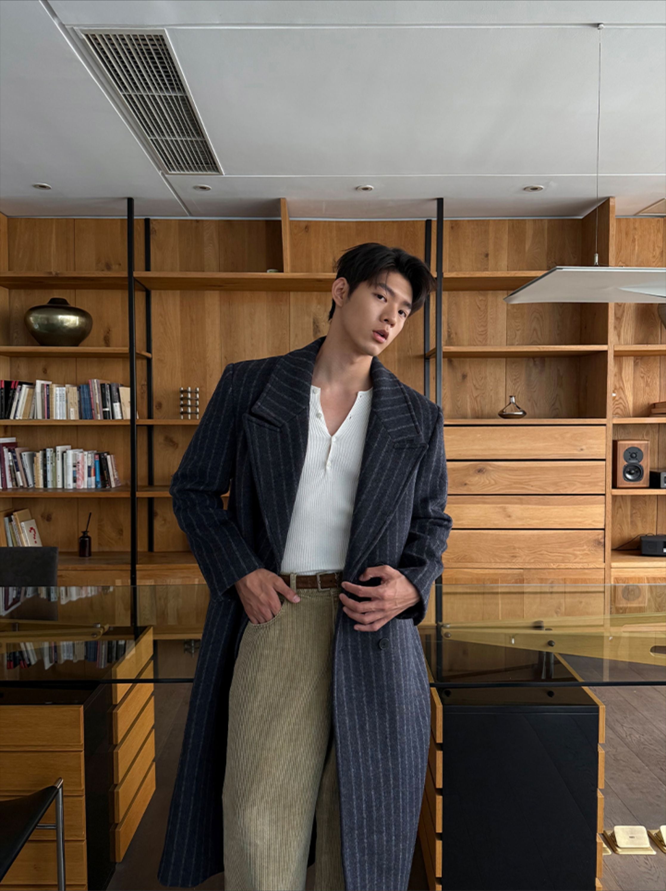 Ruched V-Neck Wrap Sweater Top