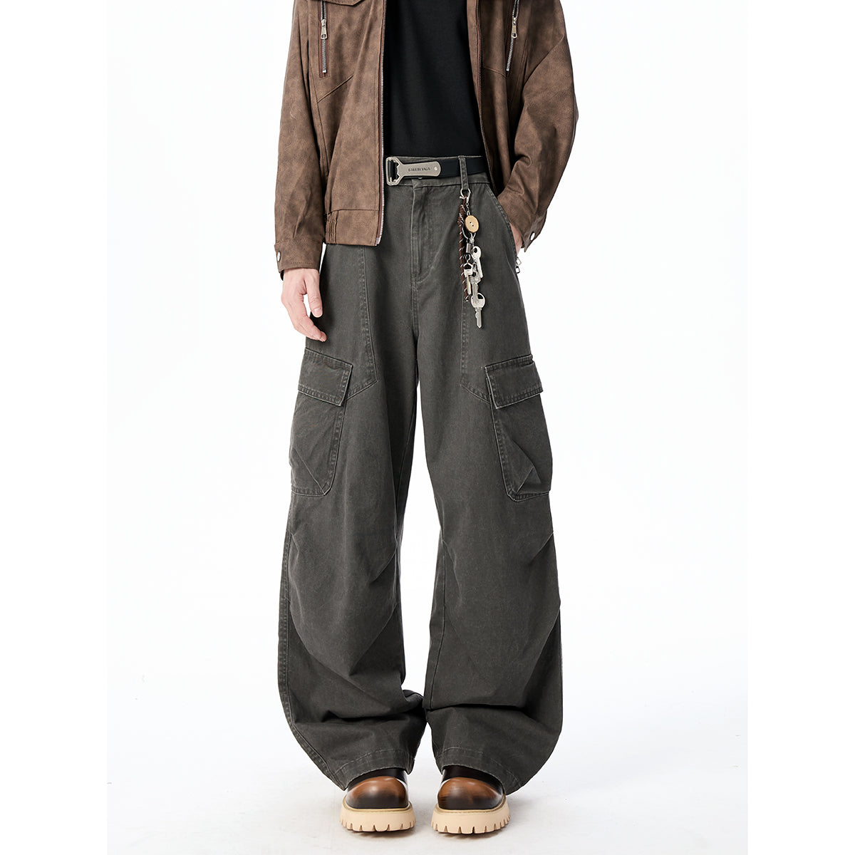 XT02 - Autumn-Winter Multi-Pocket Workwear Casual Pants