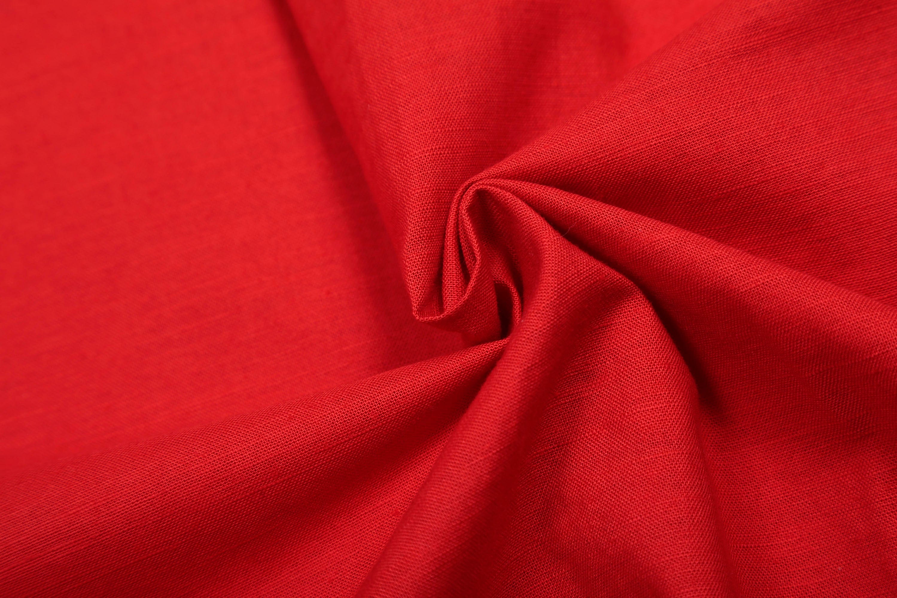 Red Embroidered Logo Button-Up Shirt