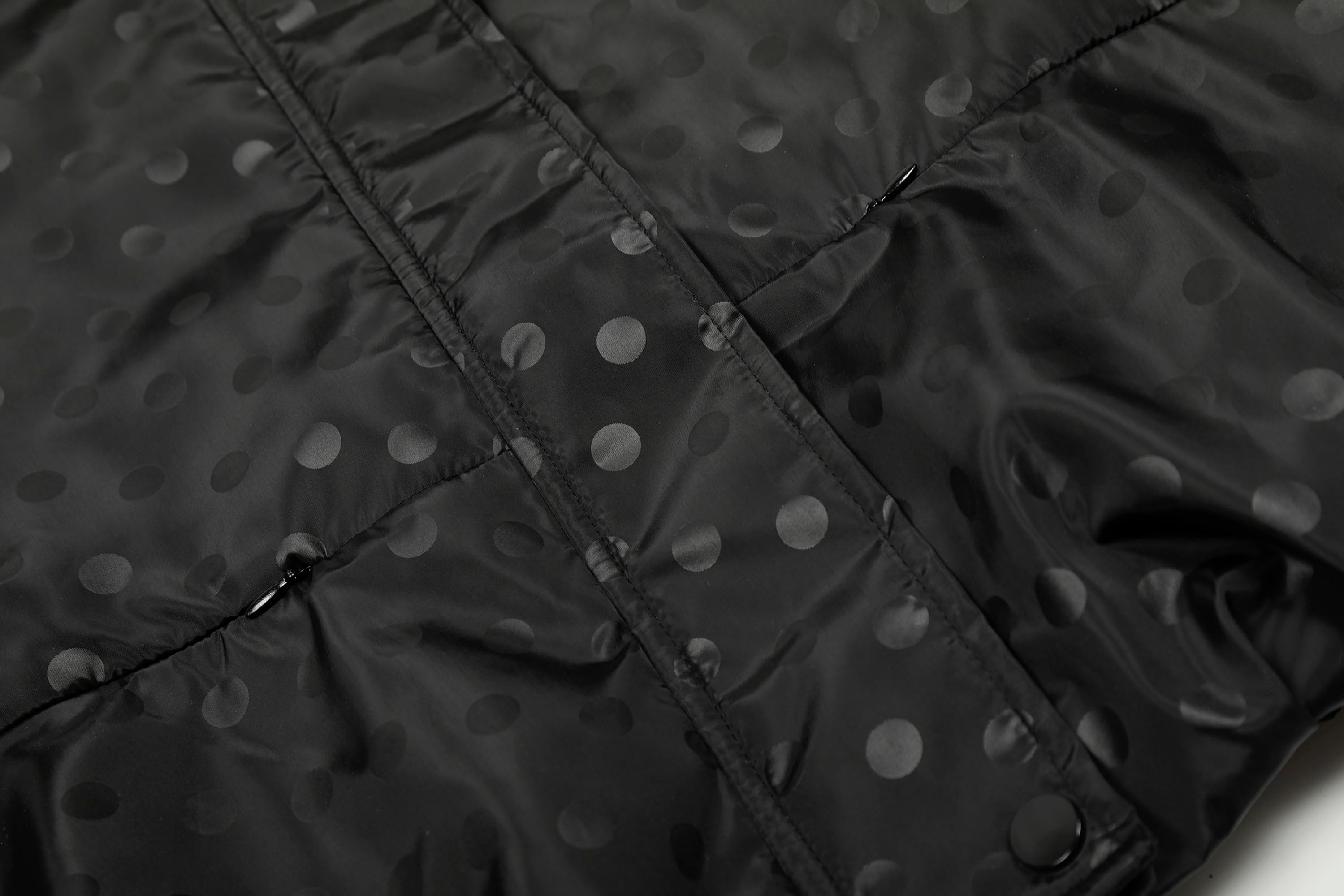 Black Dot Pattern Windbreaker