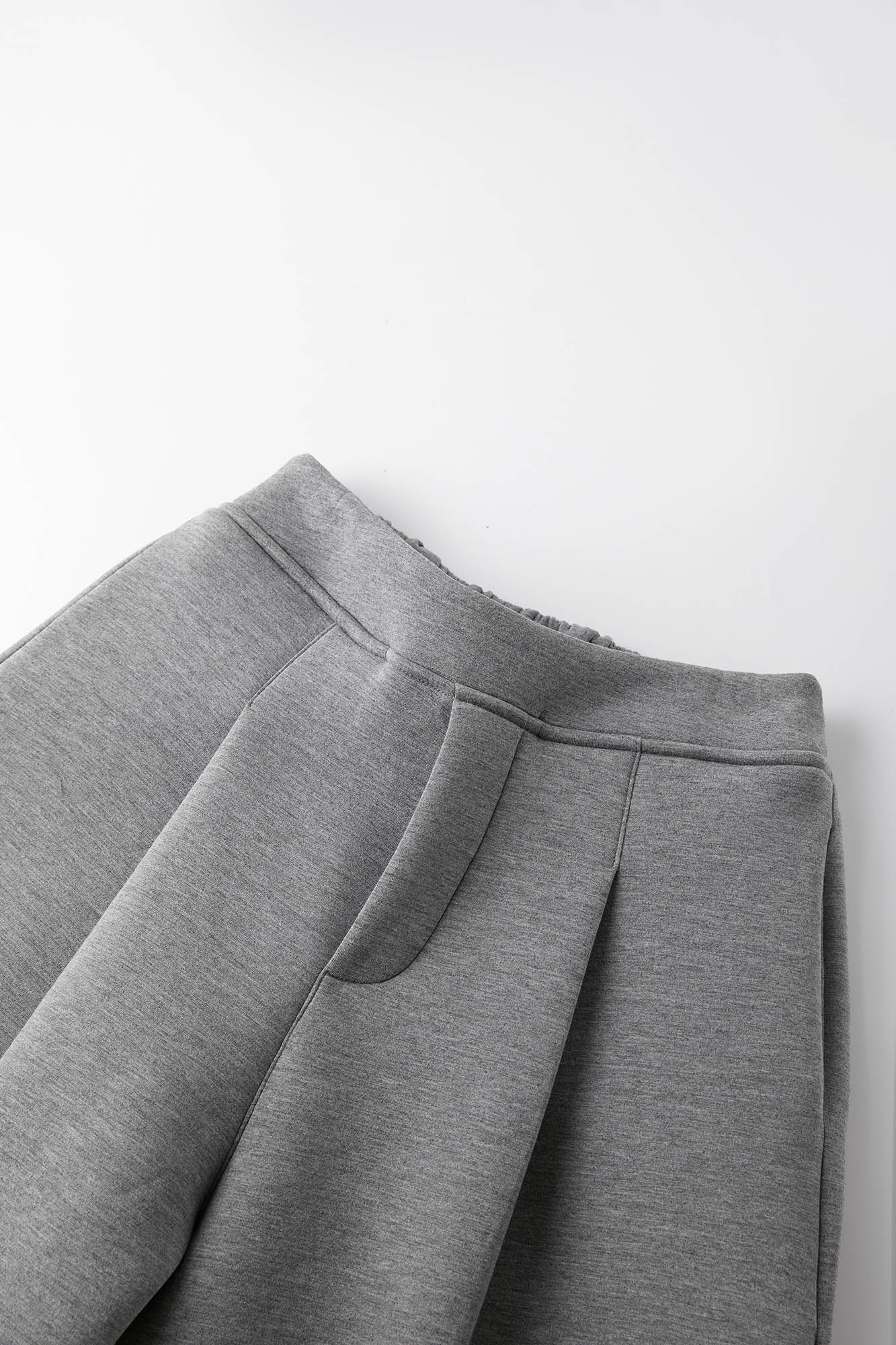 Wide Leg Pleated Crinkled Sweatpants