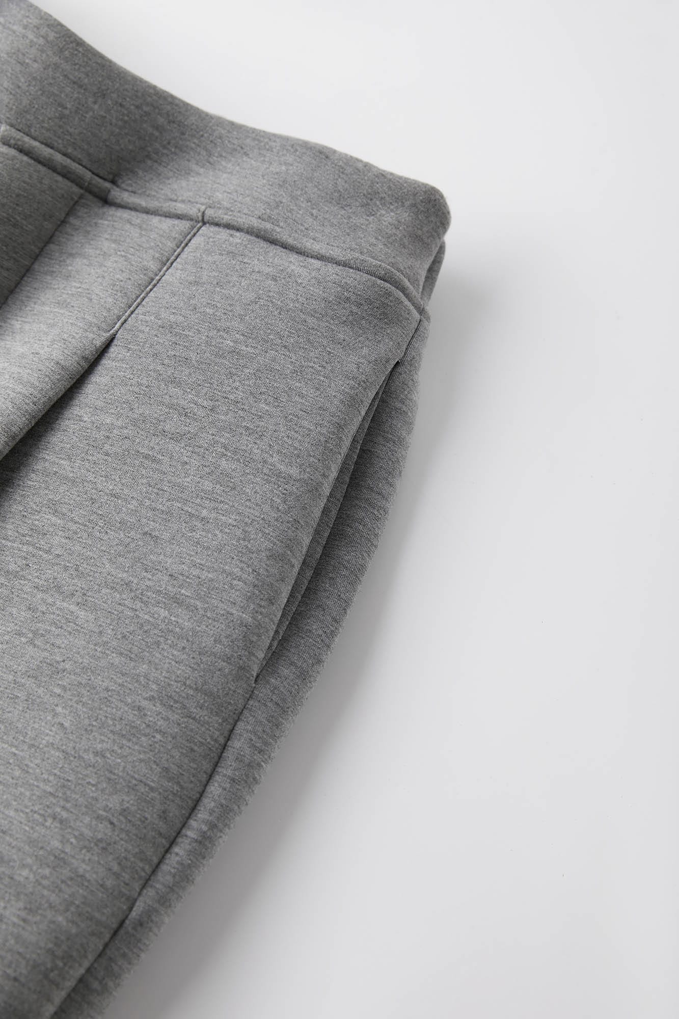 Wide Leg Pleated Crinkled Sweatpants