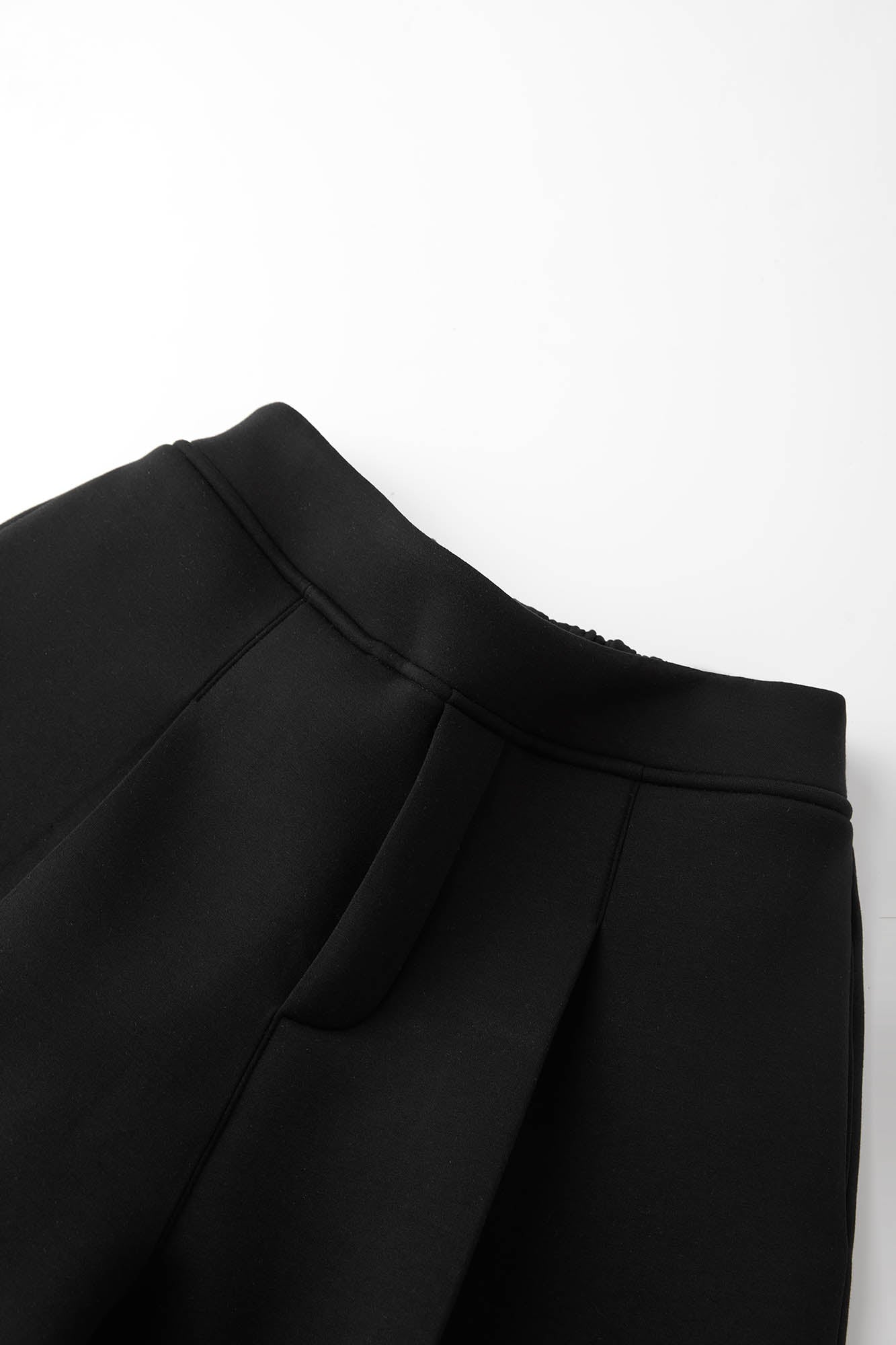 Wide Leg Pleated Crinkled Sweatpants