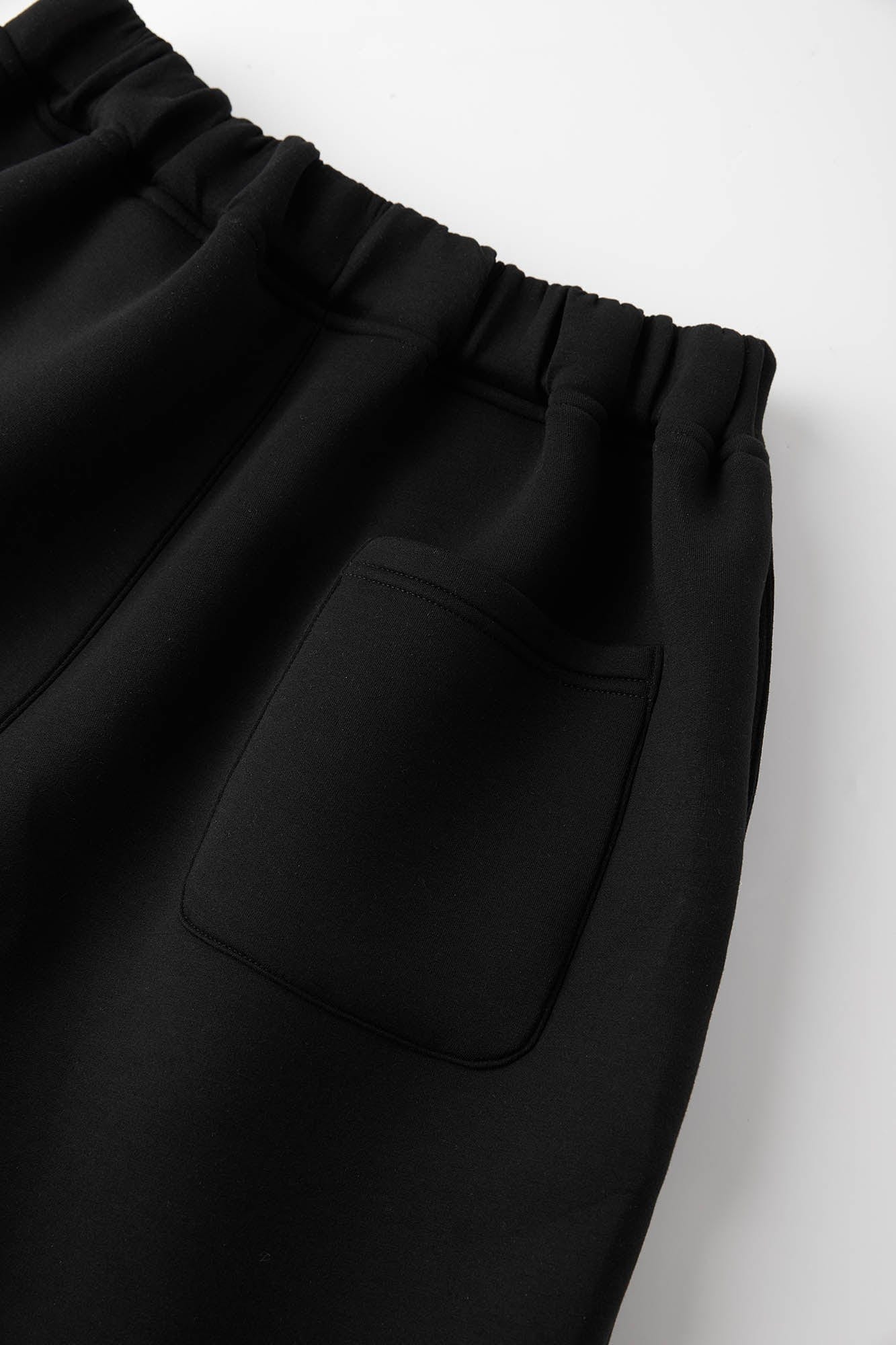 Wide Leg Pleated Crinkled Sweatpants