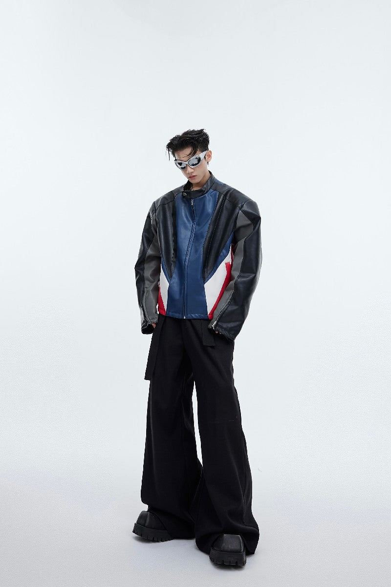 High Waist Draped Trousers - chiclara