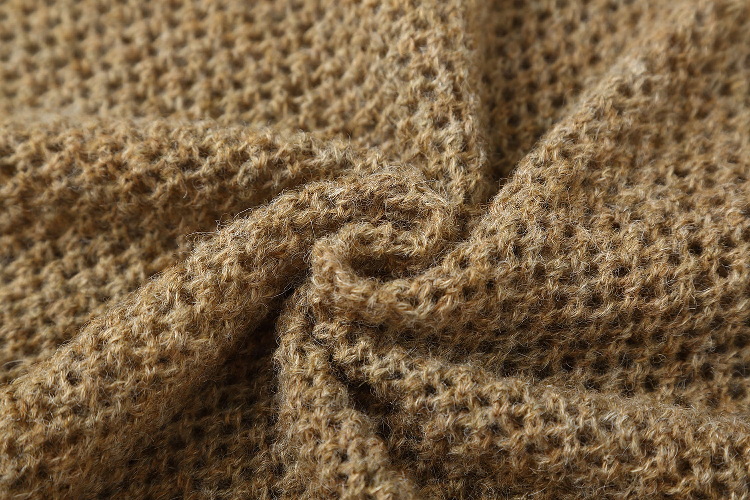 Crochet Floral Knit Sweater