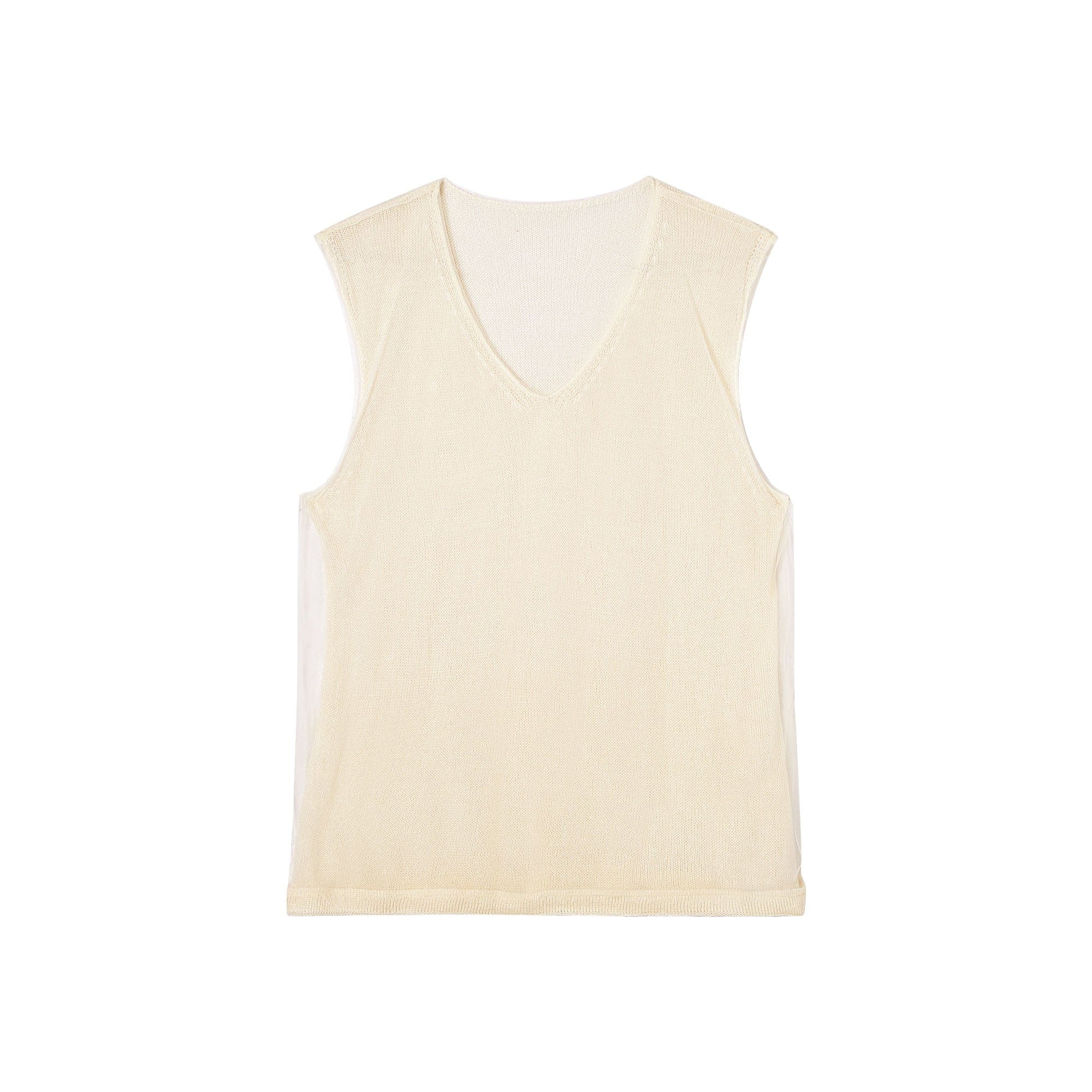 Sheer Layered Sleeveless Top