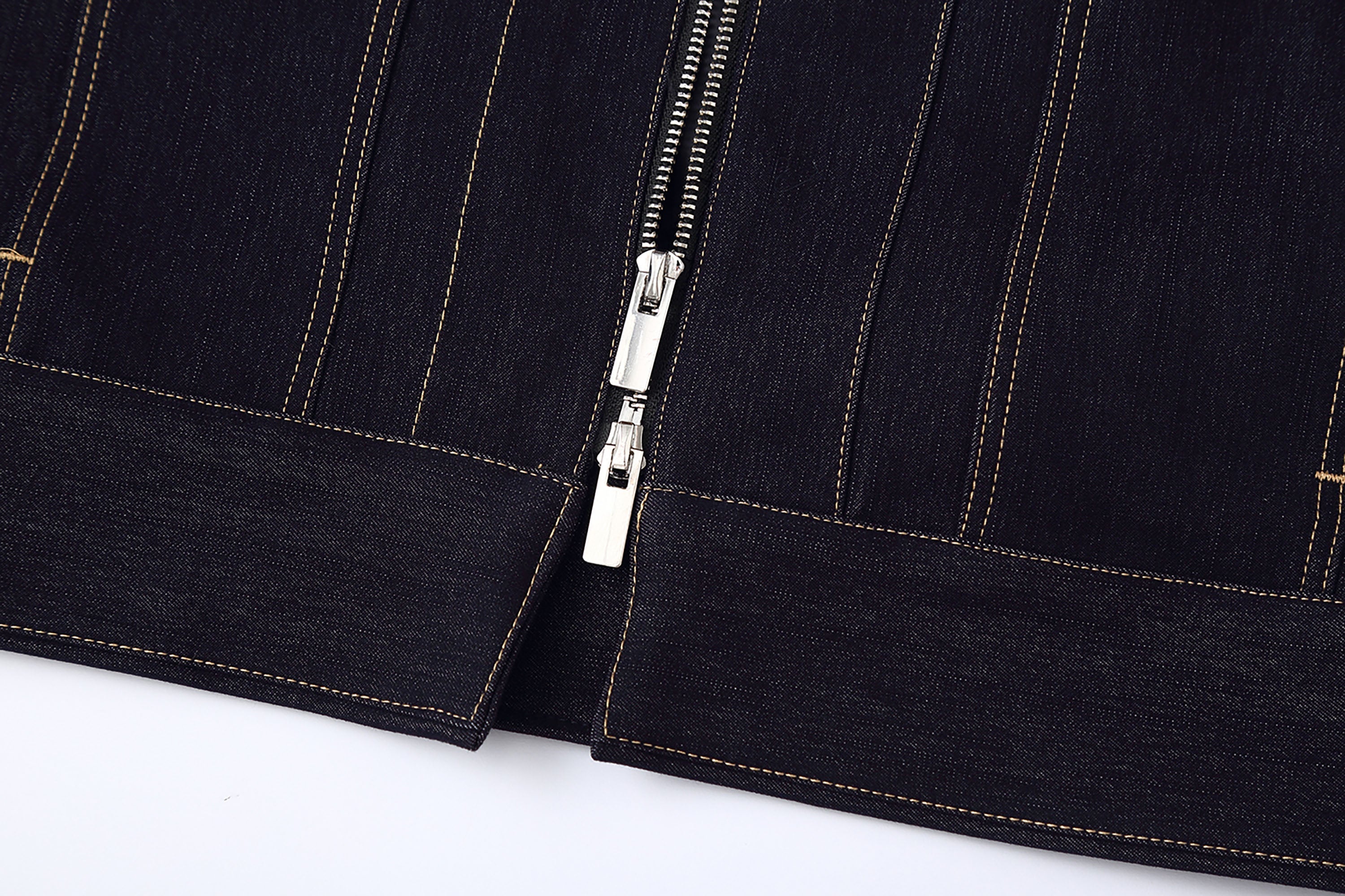 Classical Contrast Stitch Denim Jacket