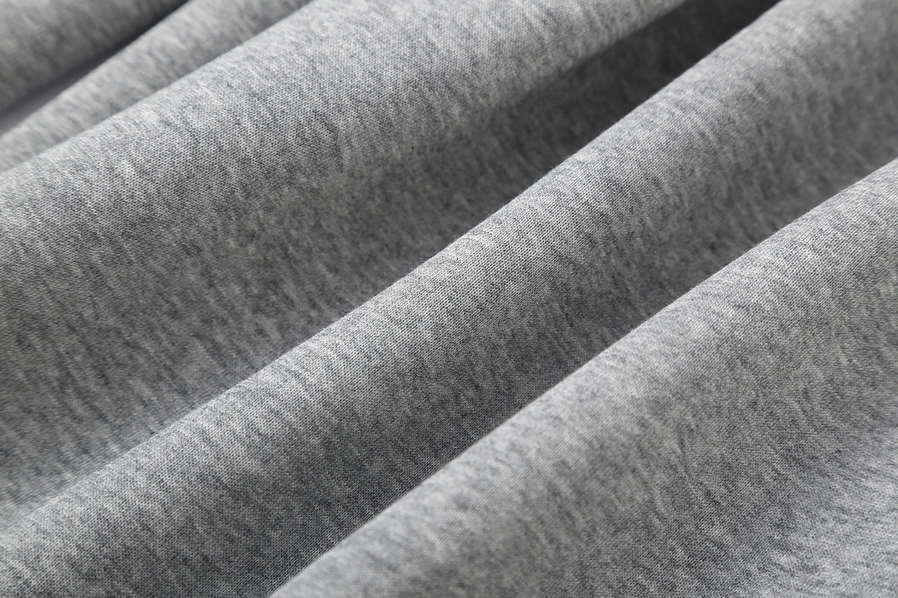 Gray and Black Pleated Wide-Leg Sweatpants