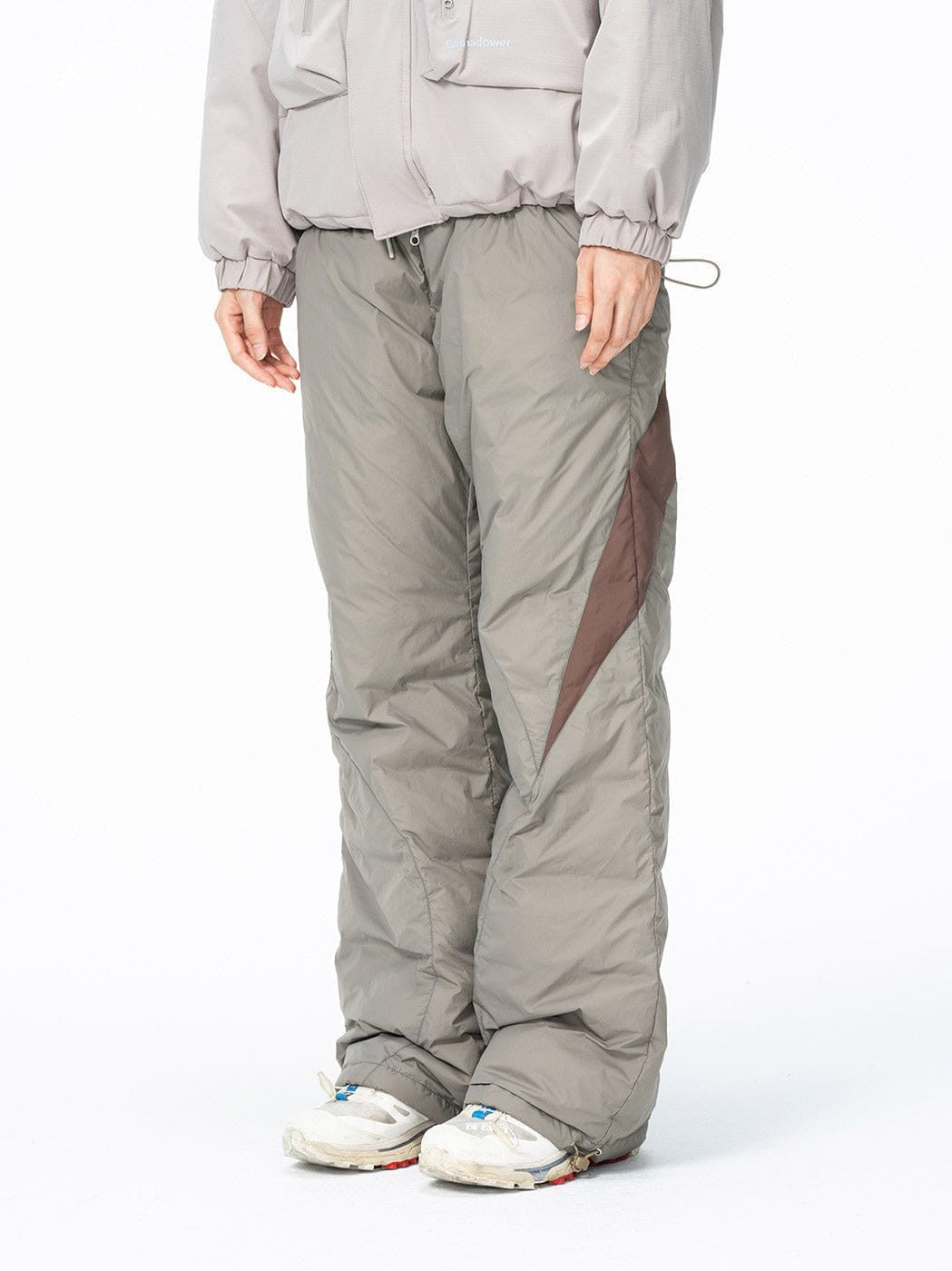 Spliced Splash-Proof Padded Track Pants