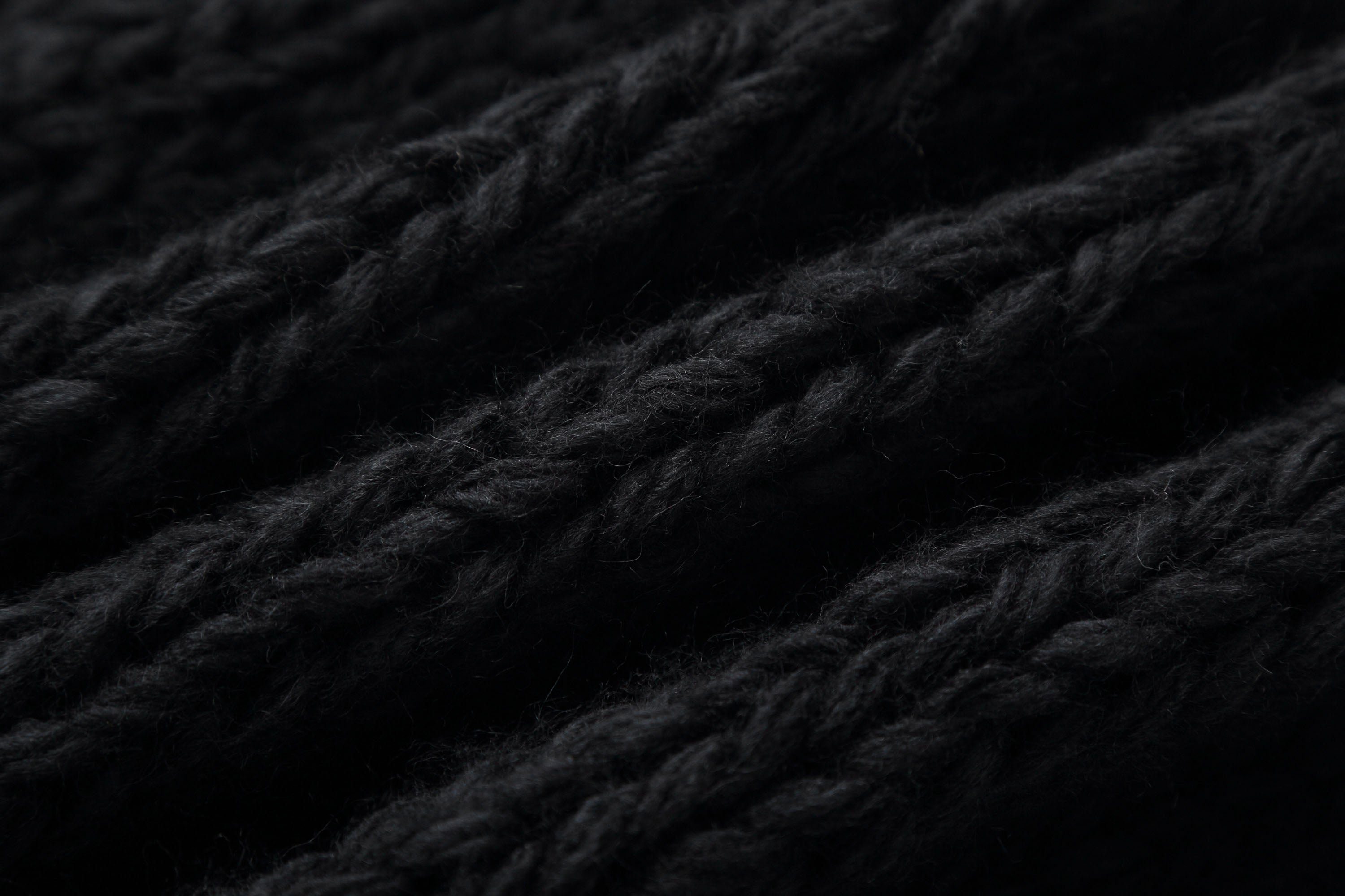 Chunky Knit Cardigan with Crocheted Flowers