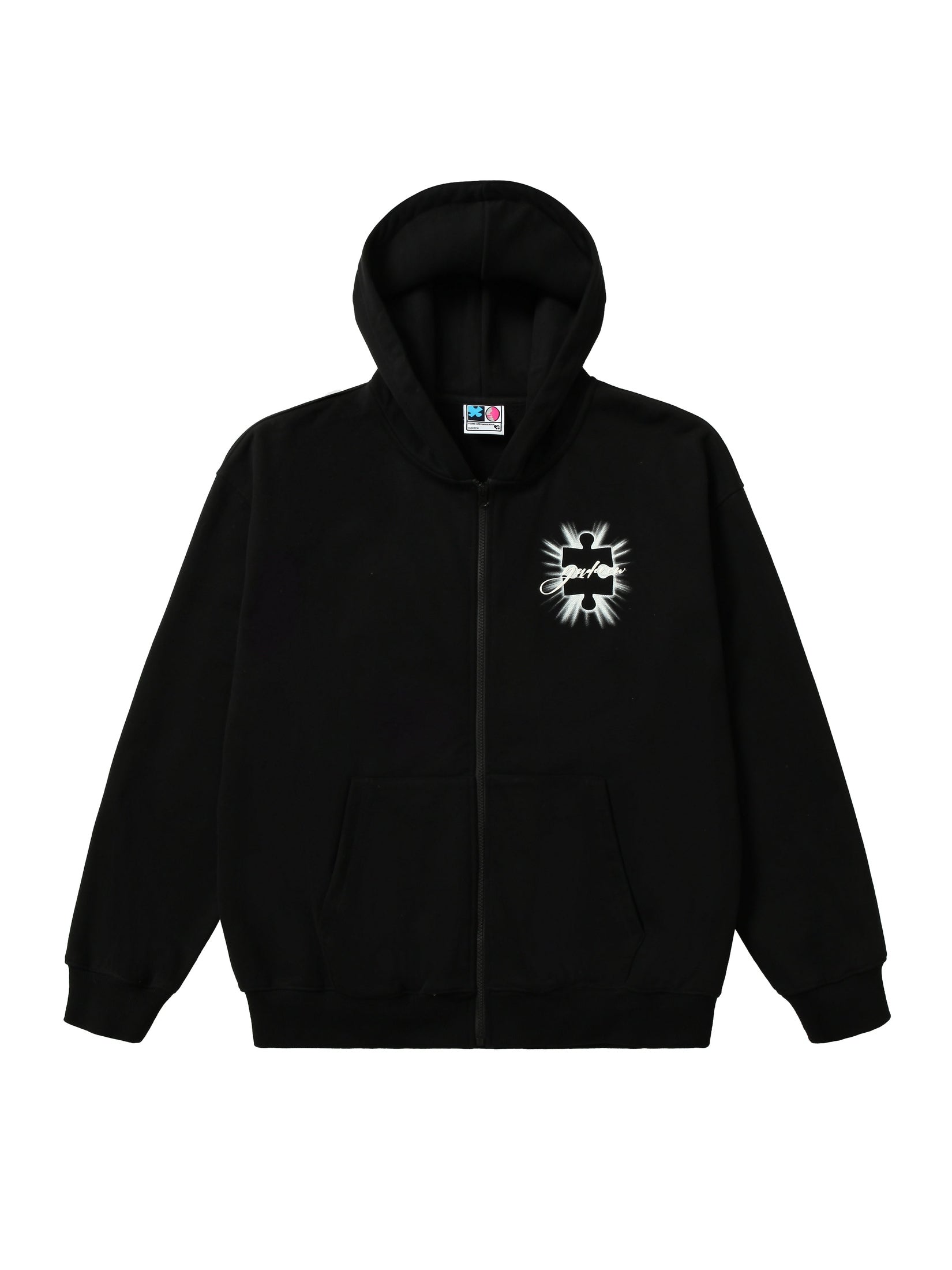 Radiant Jigsaw Puzzle Zip-Up Hoodie - chiclara