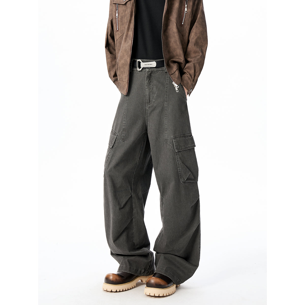 XT02 - Autumn-Winter Multi-Pocket Workwear Casual Pants
