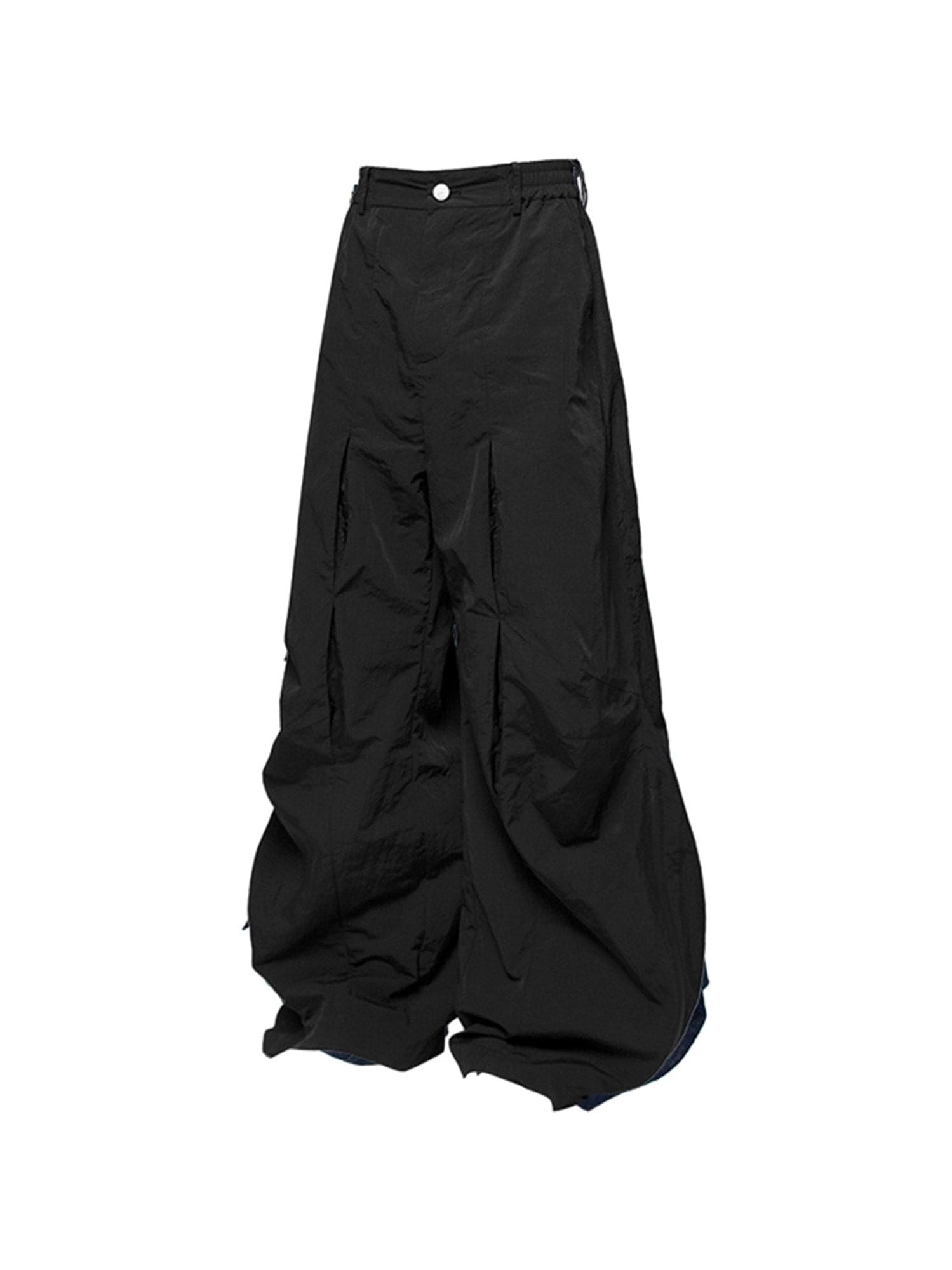Black Wide Leg Technical Pants