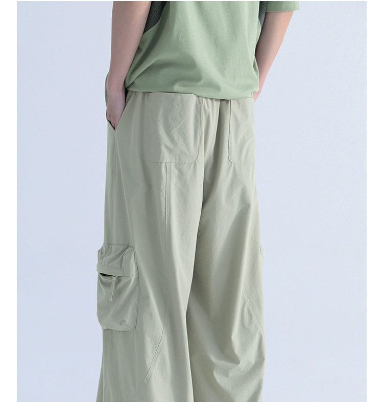Drawstring Workwear Cargo Pants - chiclara