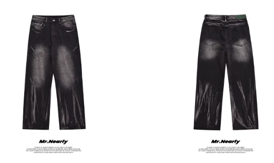 Obsidian Fade Wide-Leg Denims - chiclara