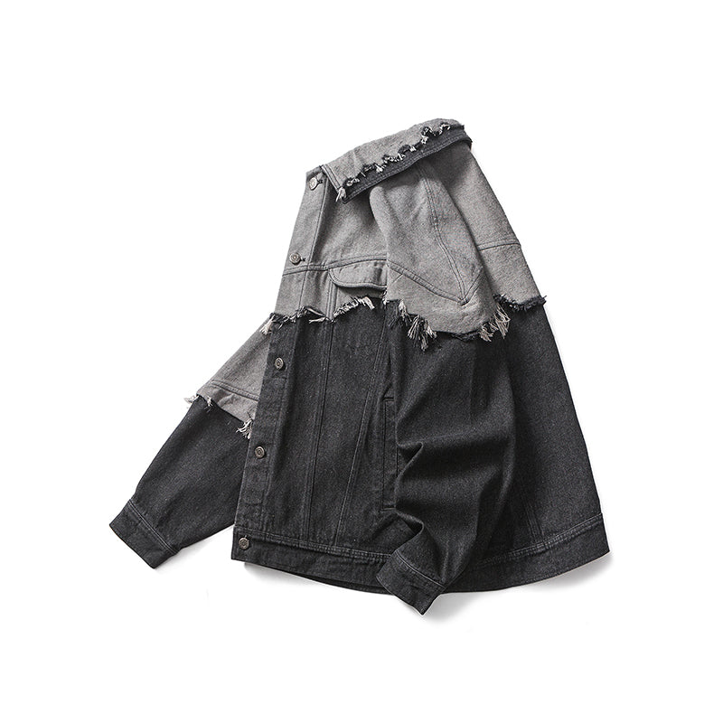 308B American-style color-matched denim jacket