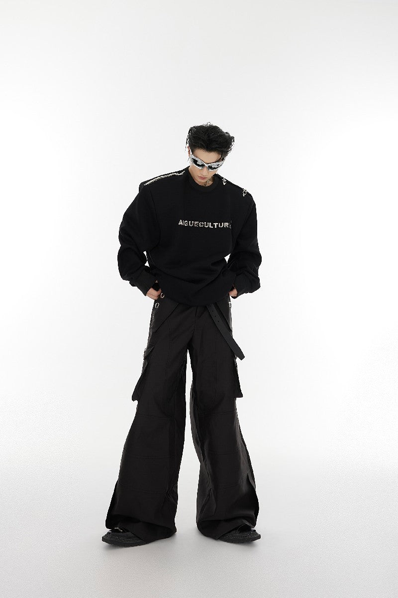 Logo Buckle Sweater - chiclara