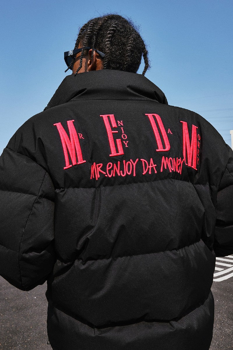 Puffer Jacket with Logo - chiclara