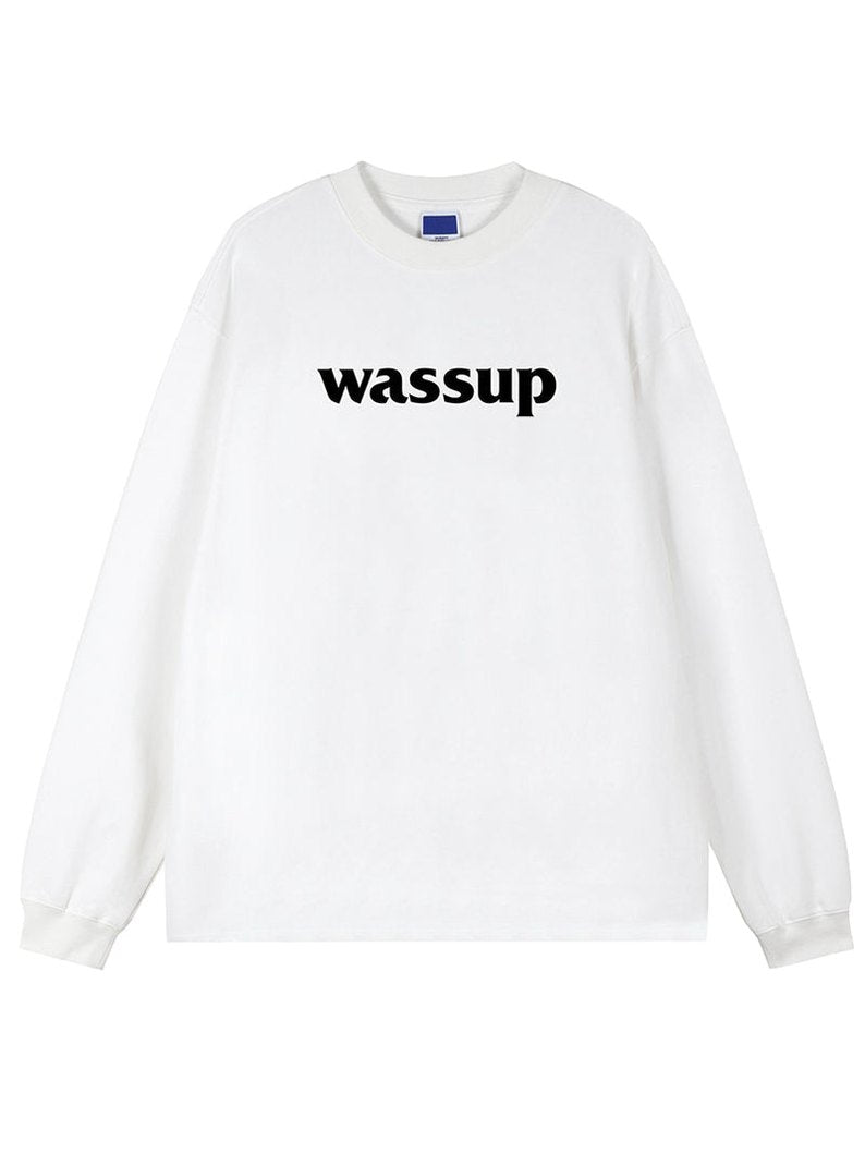 Classic Basic Logo Printed Long Sleeved Tee - chiclara