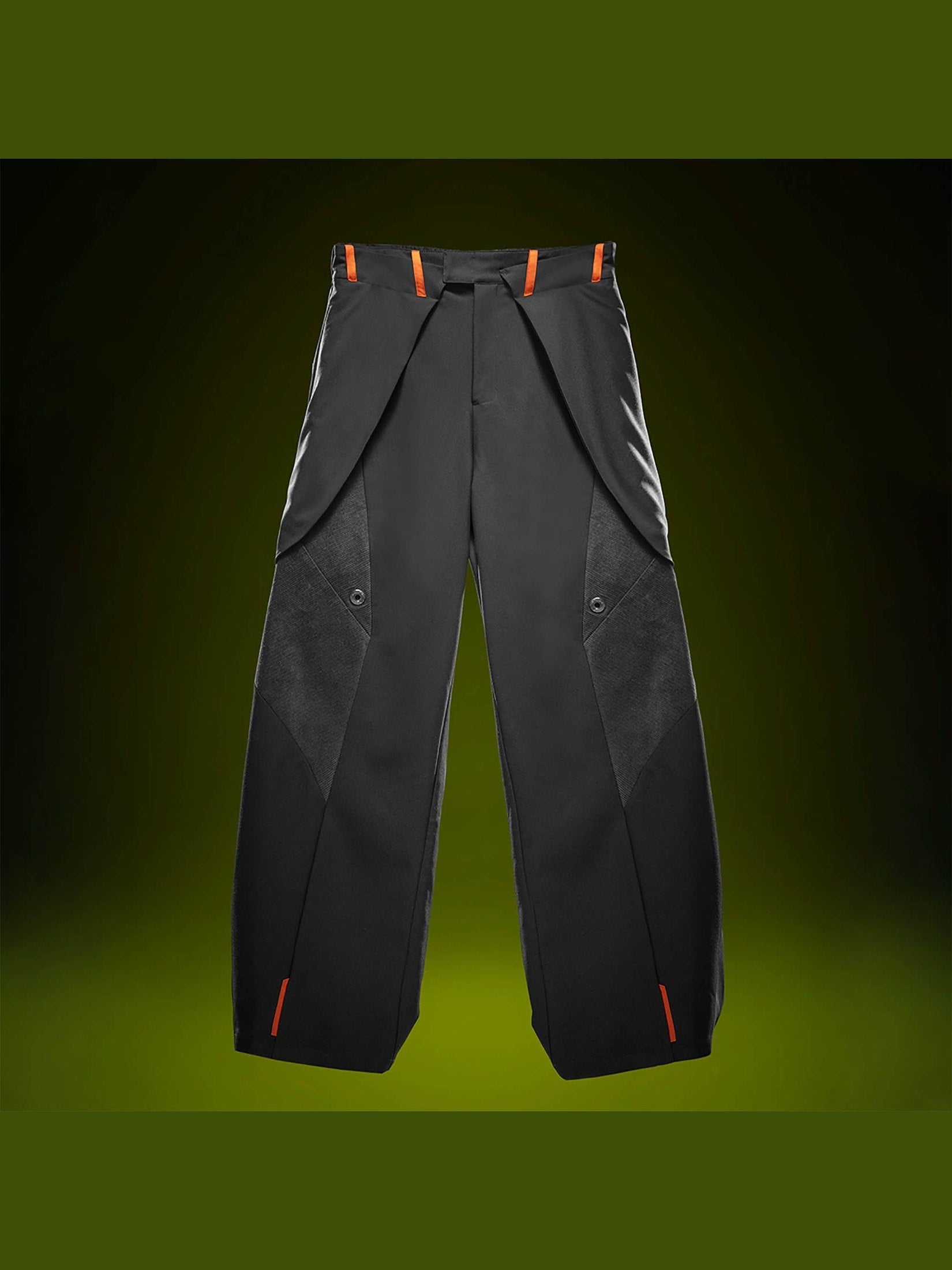 Techwear Utility Wide-Leg Cargo Pants