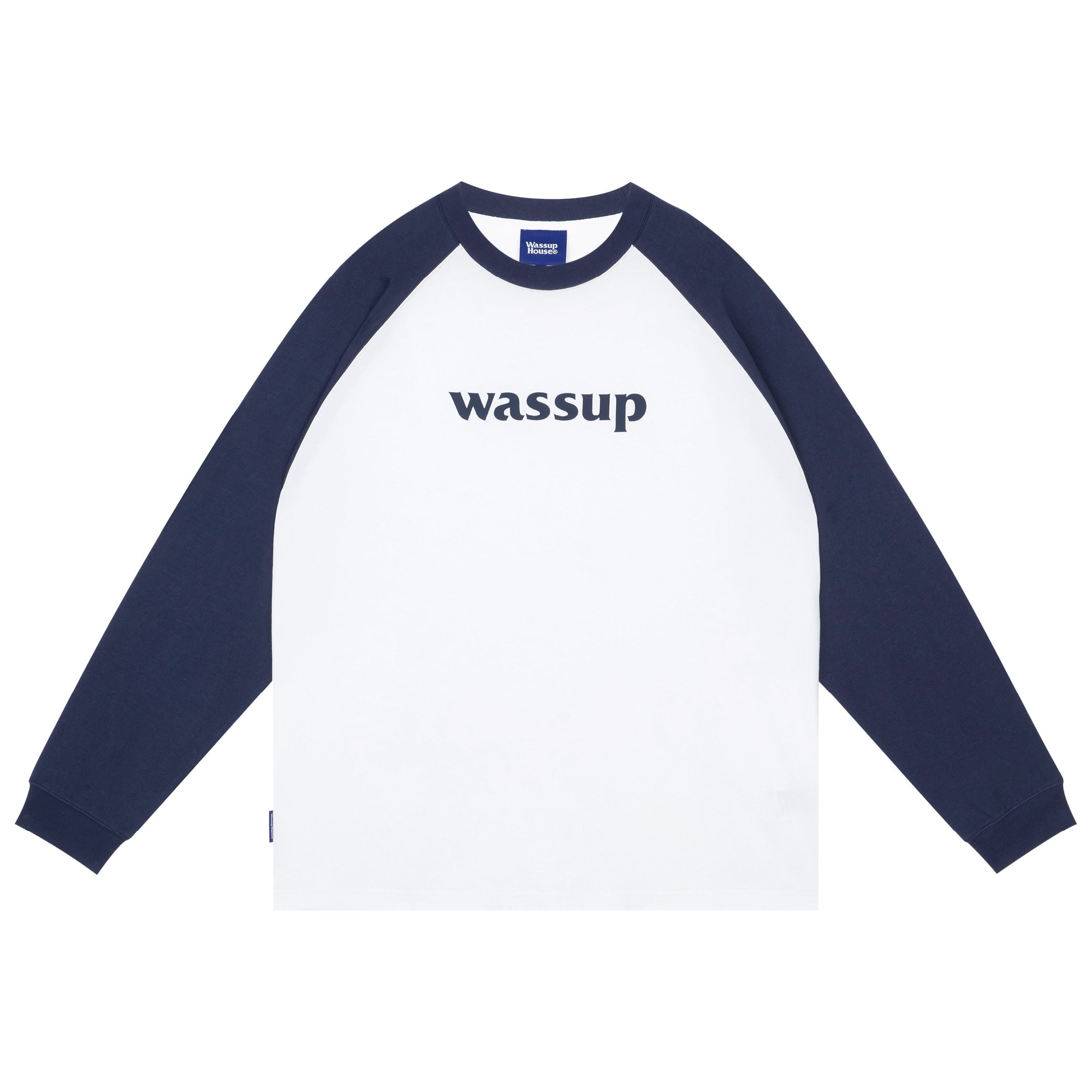 Essential Basic Logo Raglan Long Sleeved Tee - chiclara