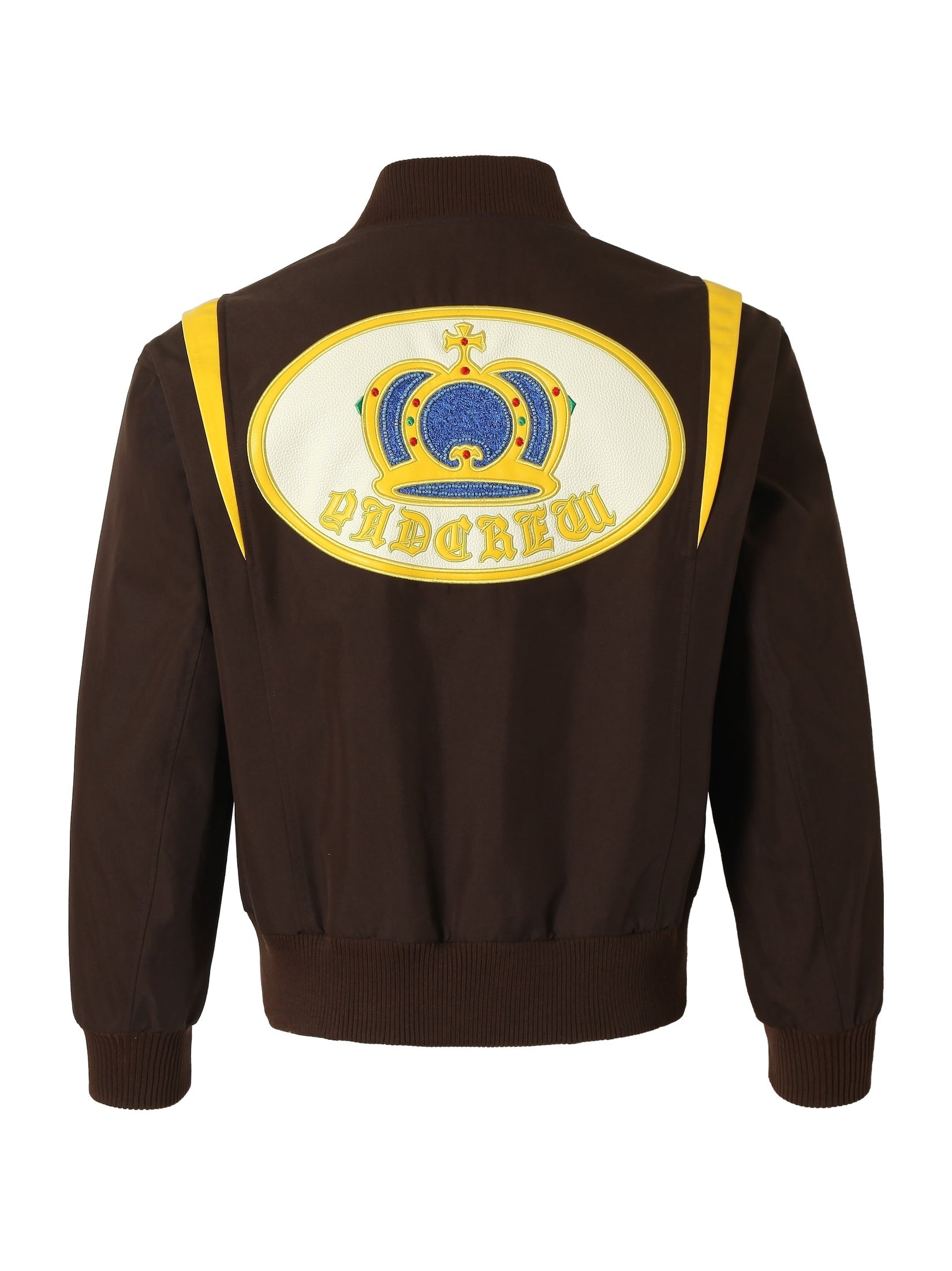 Regal Crown Embroidered Baseball Jacket - chiclara