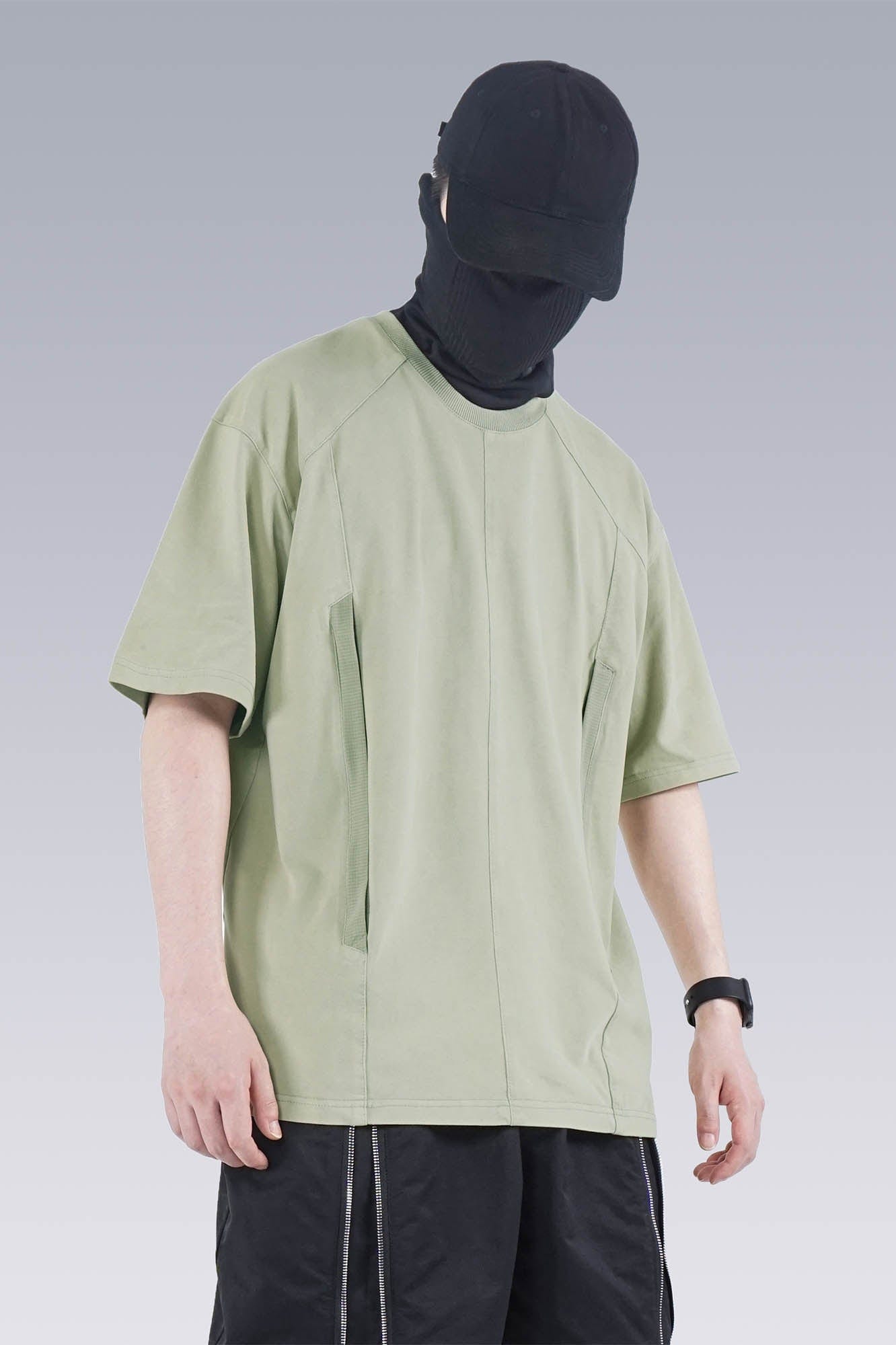 워싱 테크니컬 티셔츠