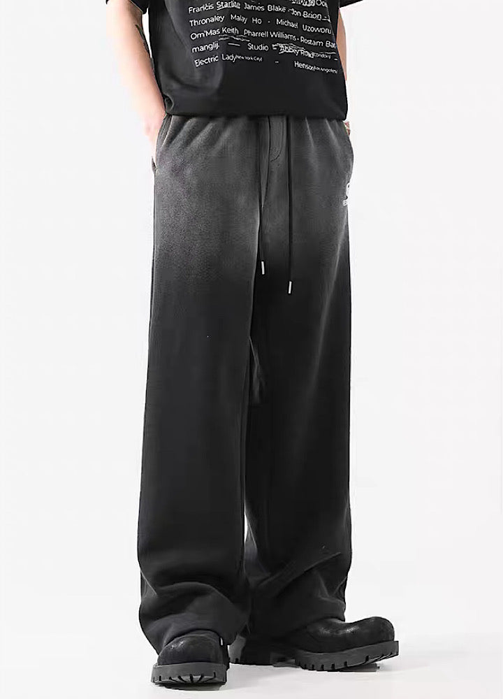 Ombre Wide-Leg Joggers - chiclara