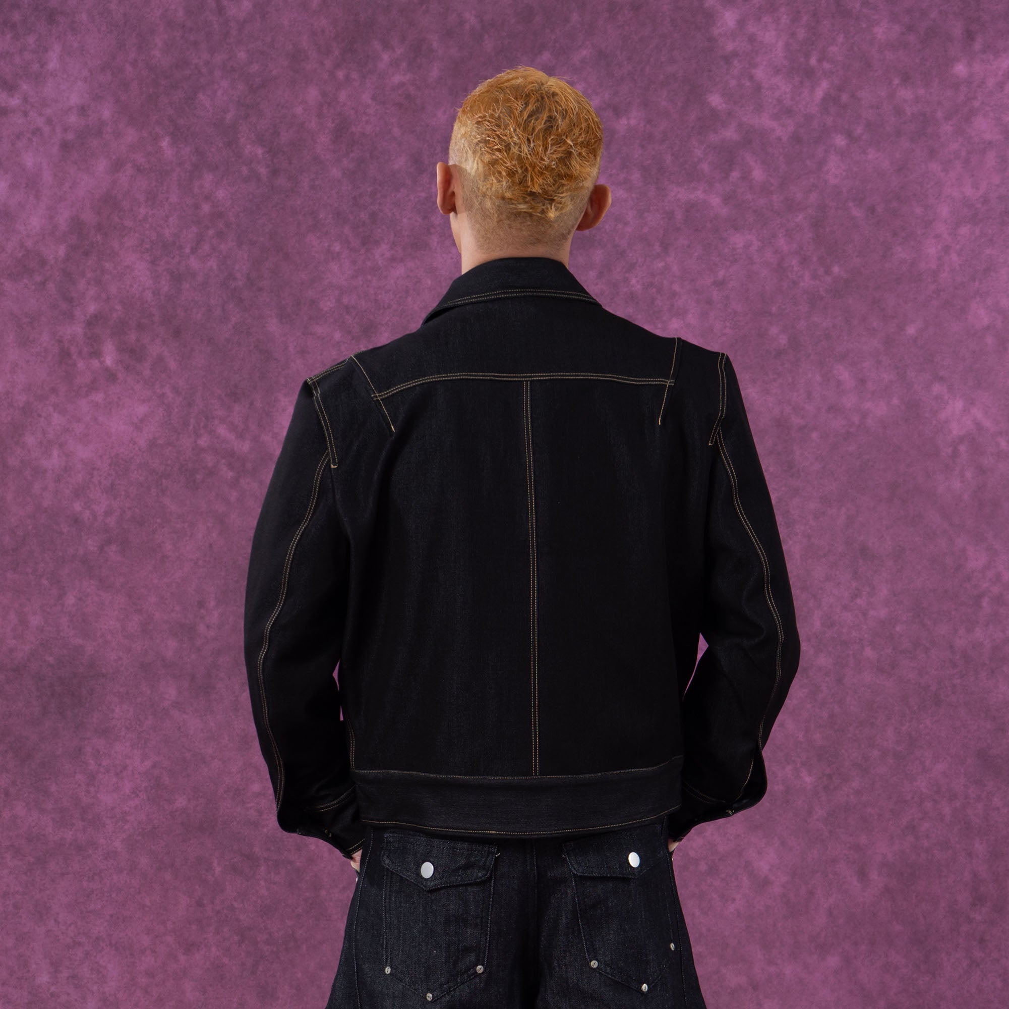 Classical Contrast Stitch Denim Jacket